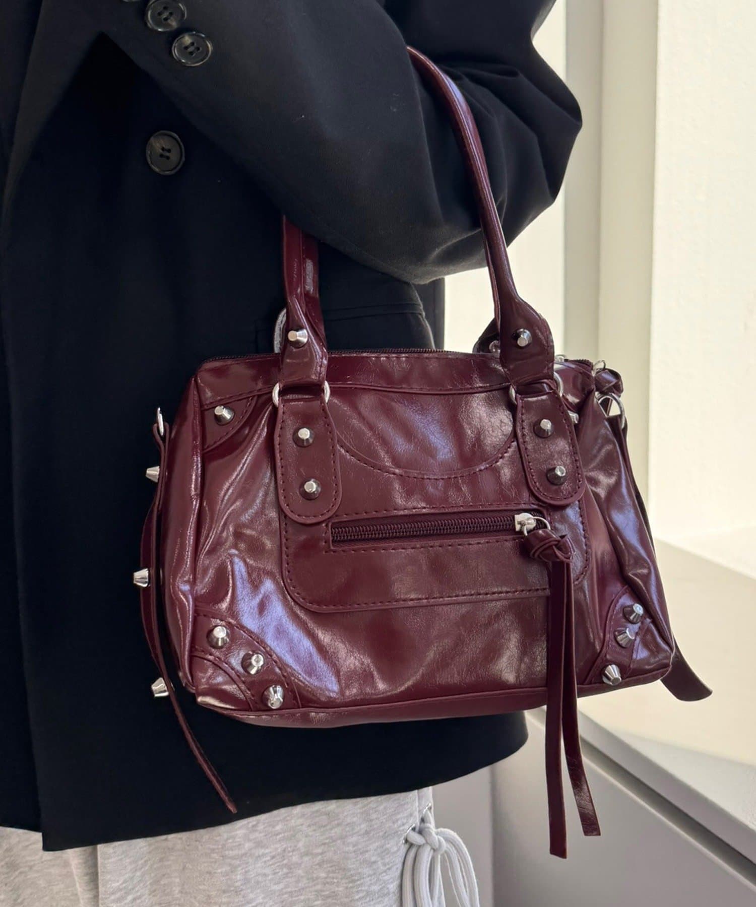 mline(エムライン) [mline]エナメルミニボストン