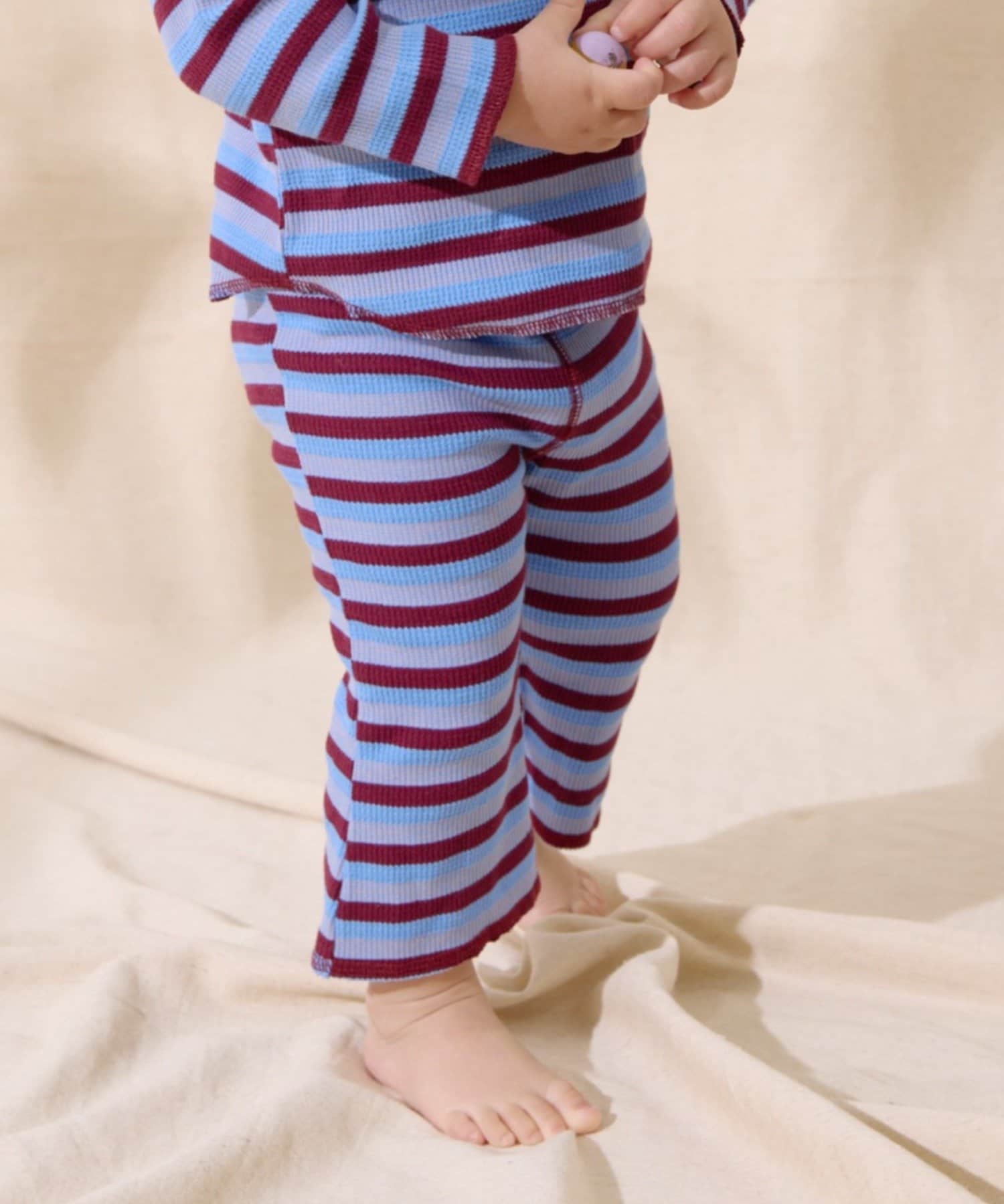 CIAOPANIC TYPY(チャオパニックティピー) 【BABY】【Qinn】ボーダーワッフルレギンスパンツ