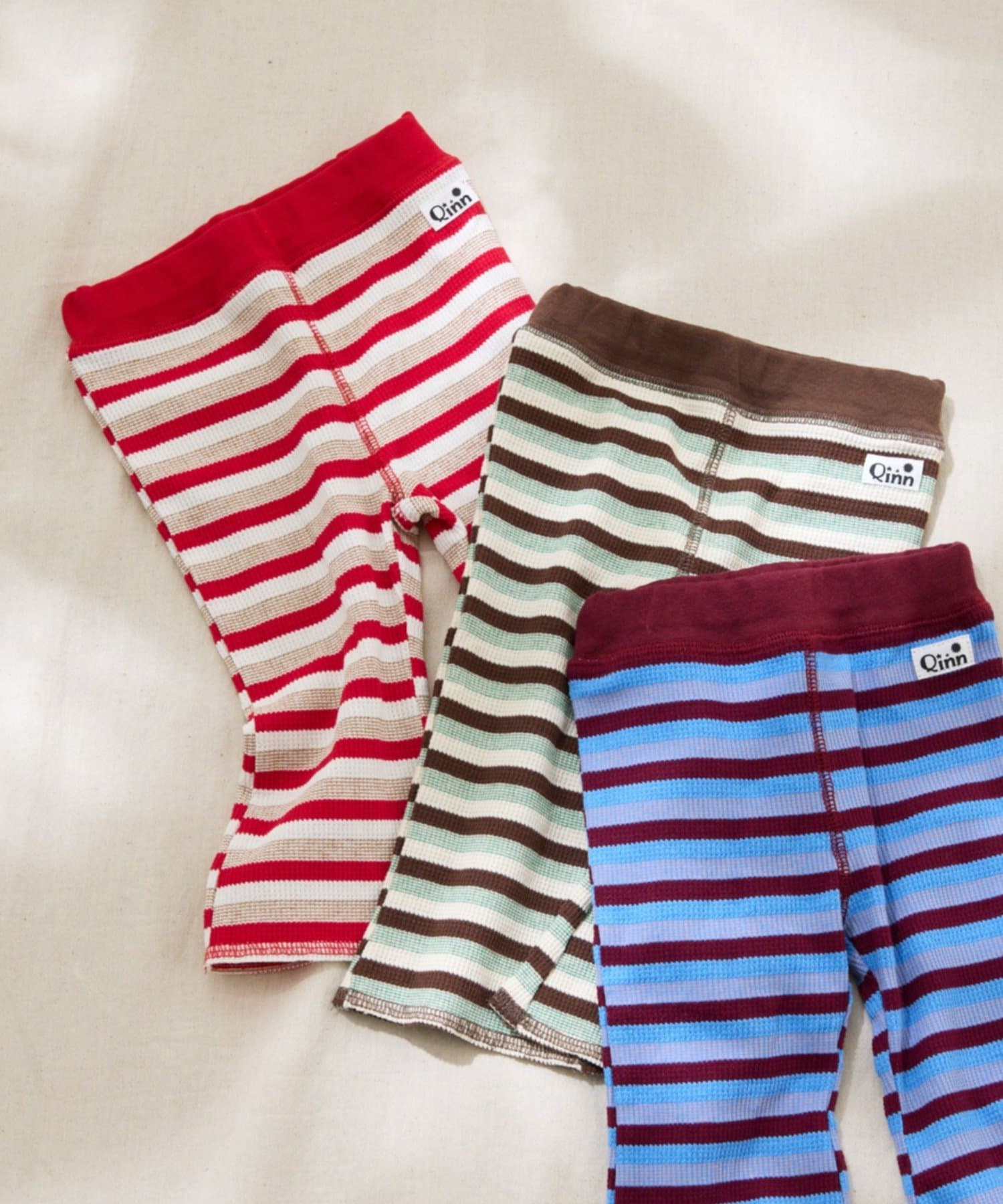 CIAOPANIC TYPY(チャオパニックティピー) 【BABY】【Qinn】ボーダーワッフルレギンスパンツ