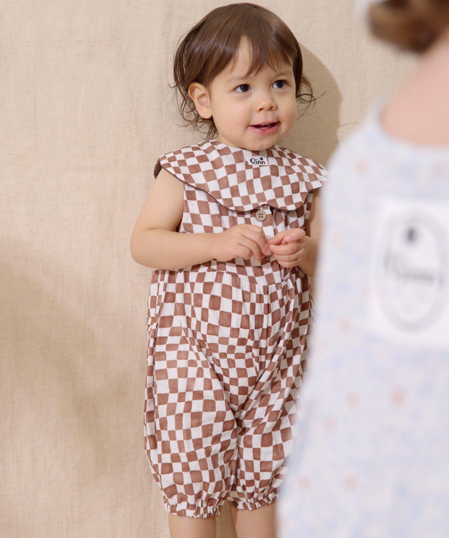 CIAOPANIC TYPY(チャオパニックティピー) 【BABY】【Qinn】ダブルガーゼオールインワン：80cm