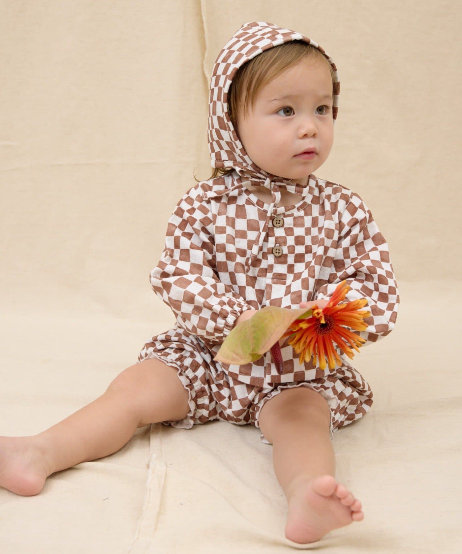 CIAOPANIC TYPY(チャオパニックティピー) 【BABY】【Qinn】ダブルガーゼヘンリーブラウス：80cm