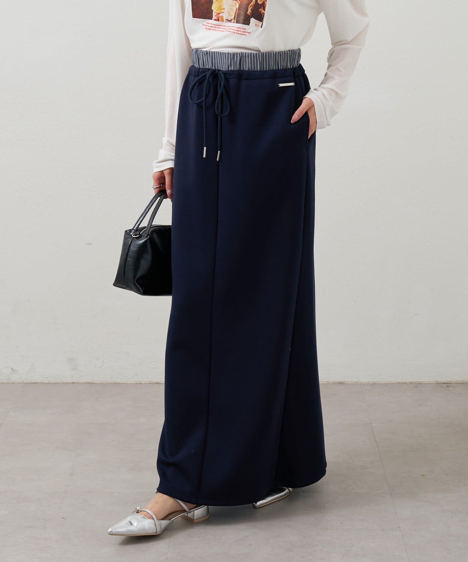 mystic(ミスティック) Wベルトスウェットスカート