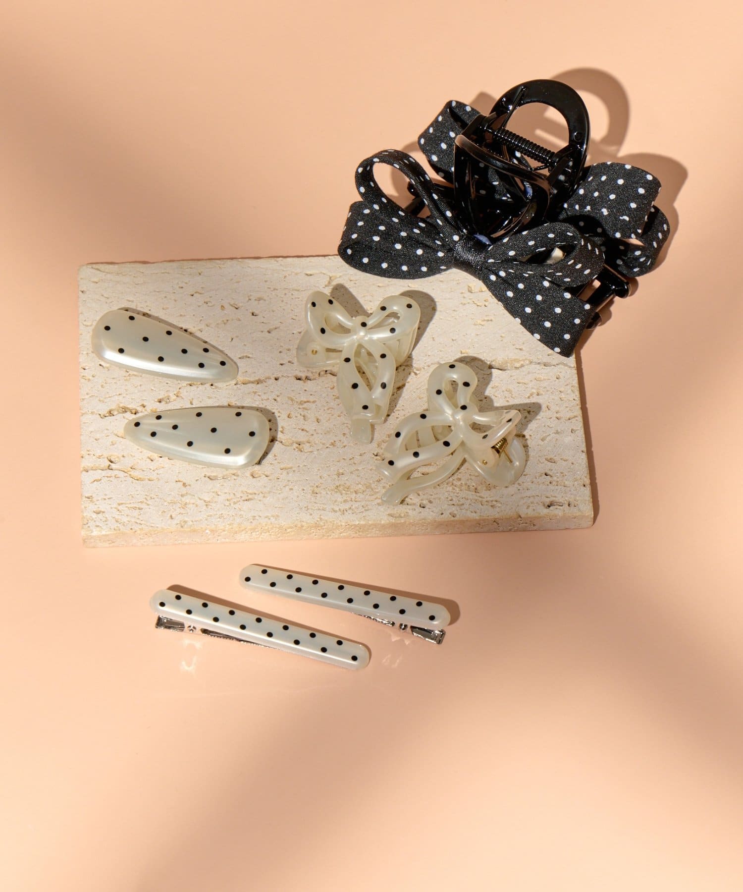 Lattice(ラティス) ドットリボンクリップセット(2P)