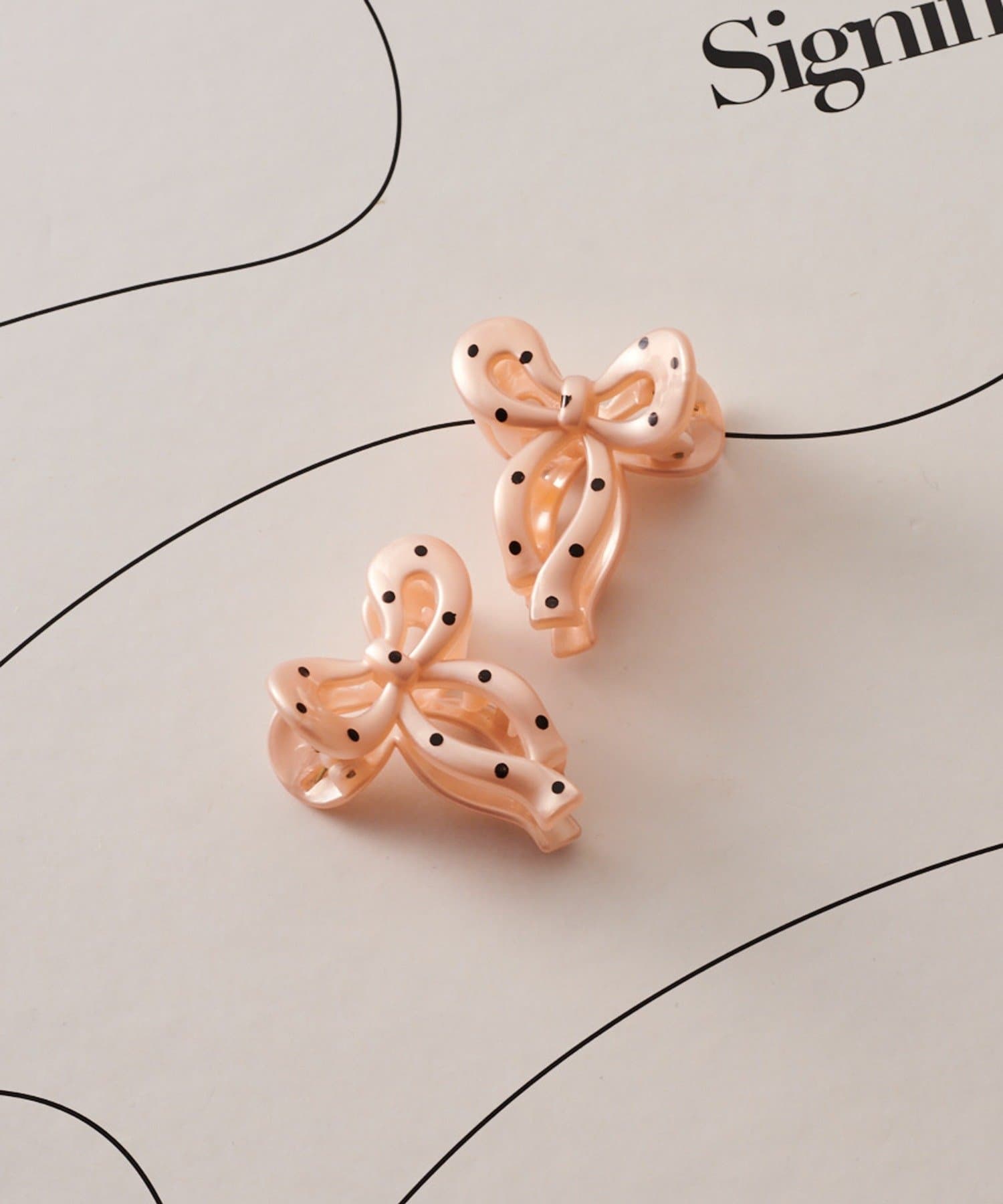 Lattice(ラティス) ドットリボンクリップセット(2P)