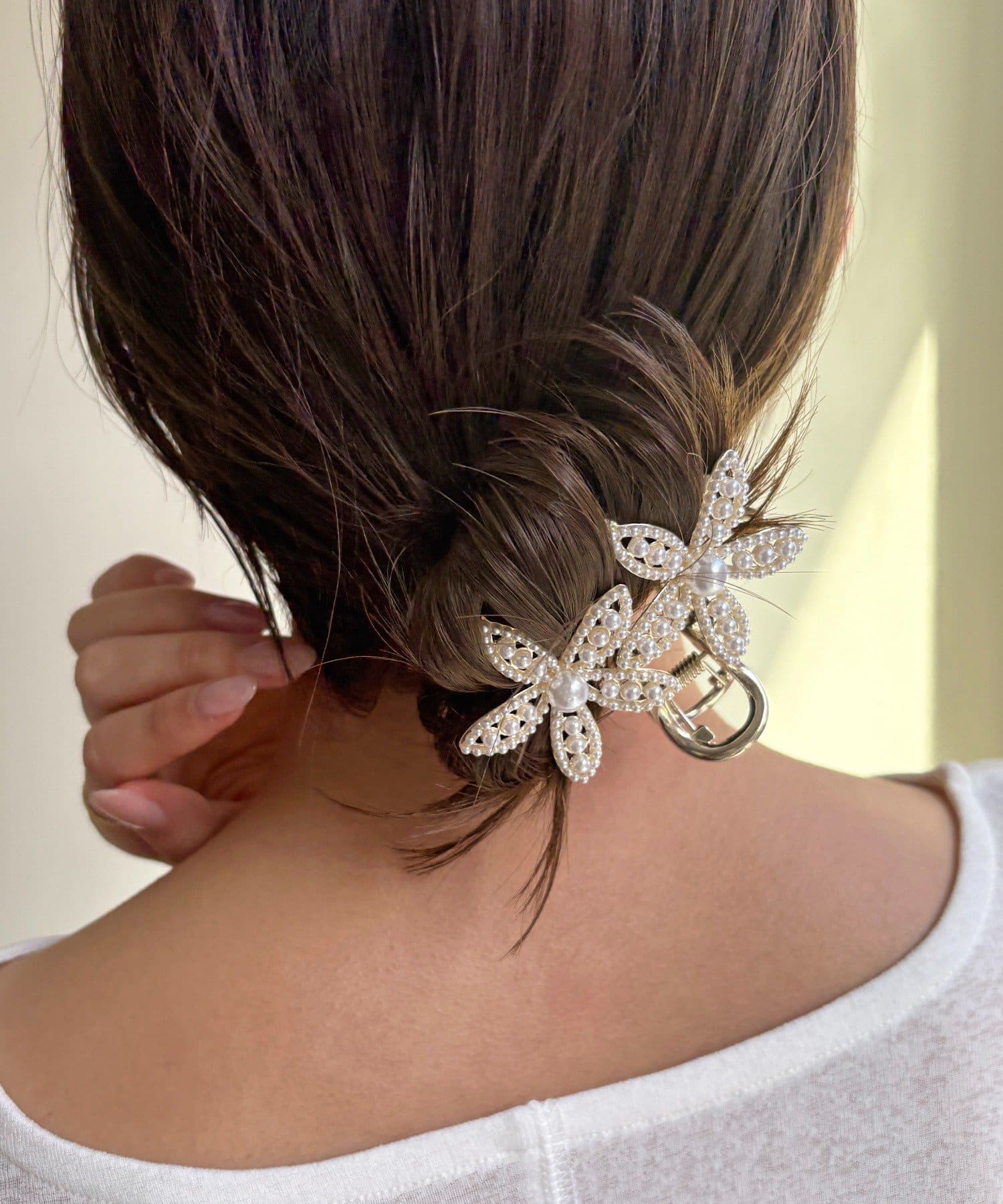 Lattice(ラティス) パールフラワークリップ