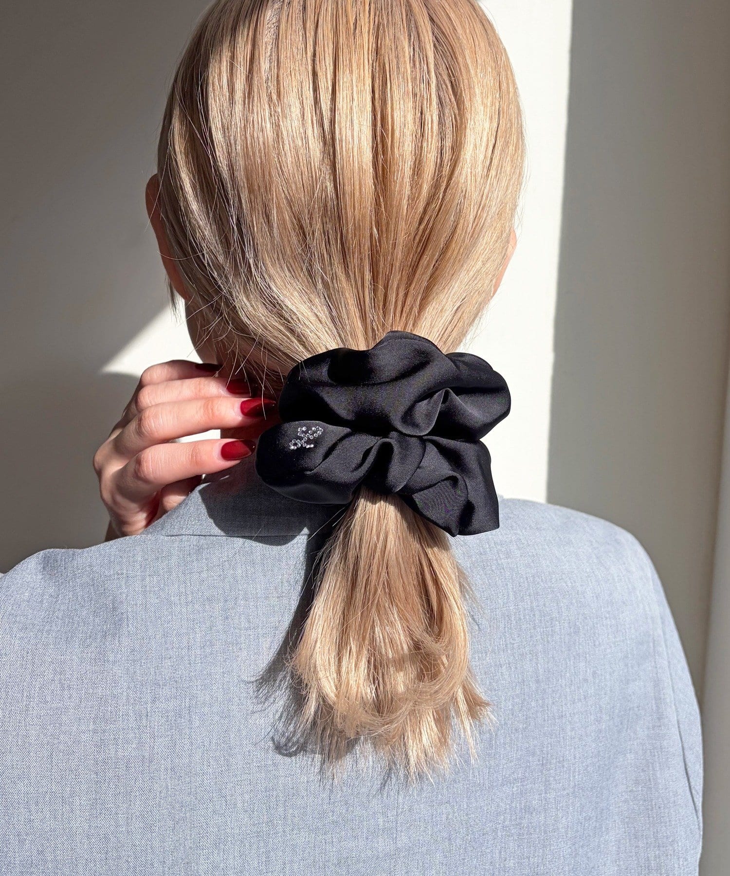 Lattice(ラティス) ロゴ入りサテンシュシュ