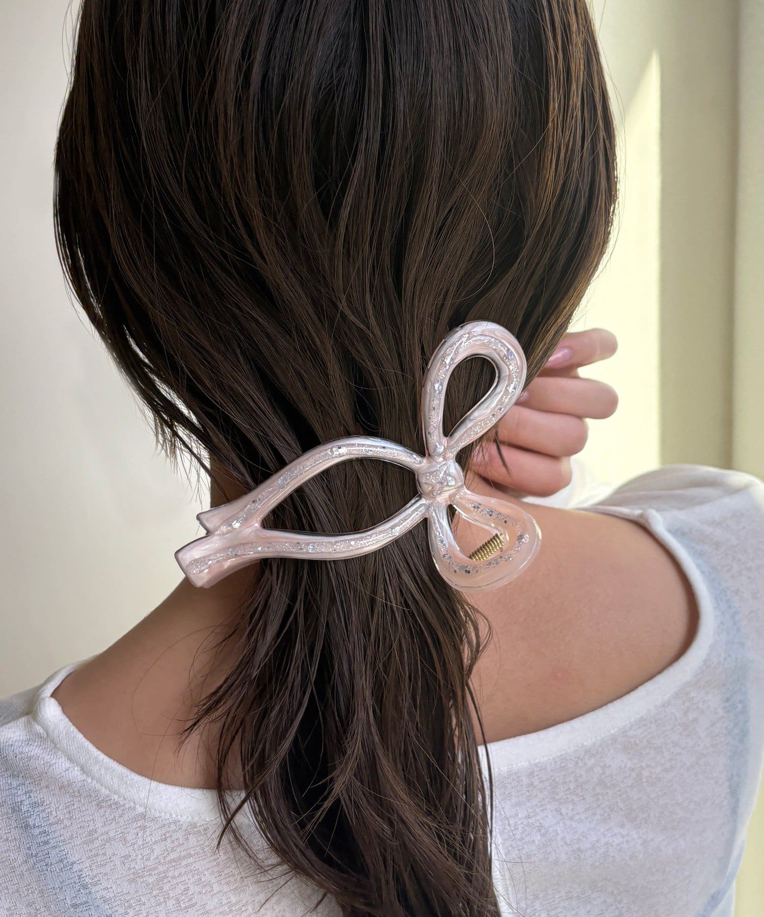 Lattice(ラティス) ニュアンスラメリボンクリップ