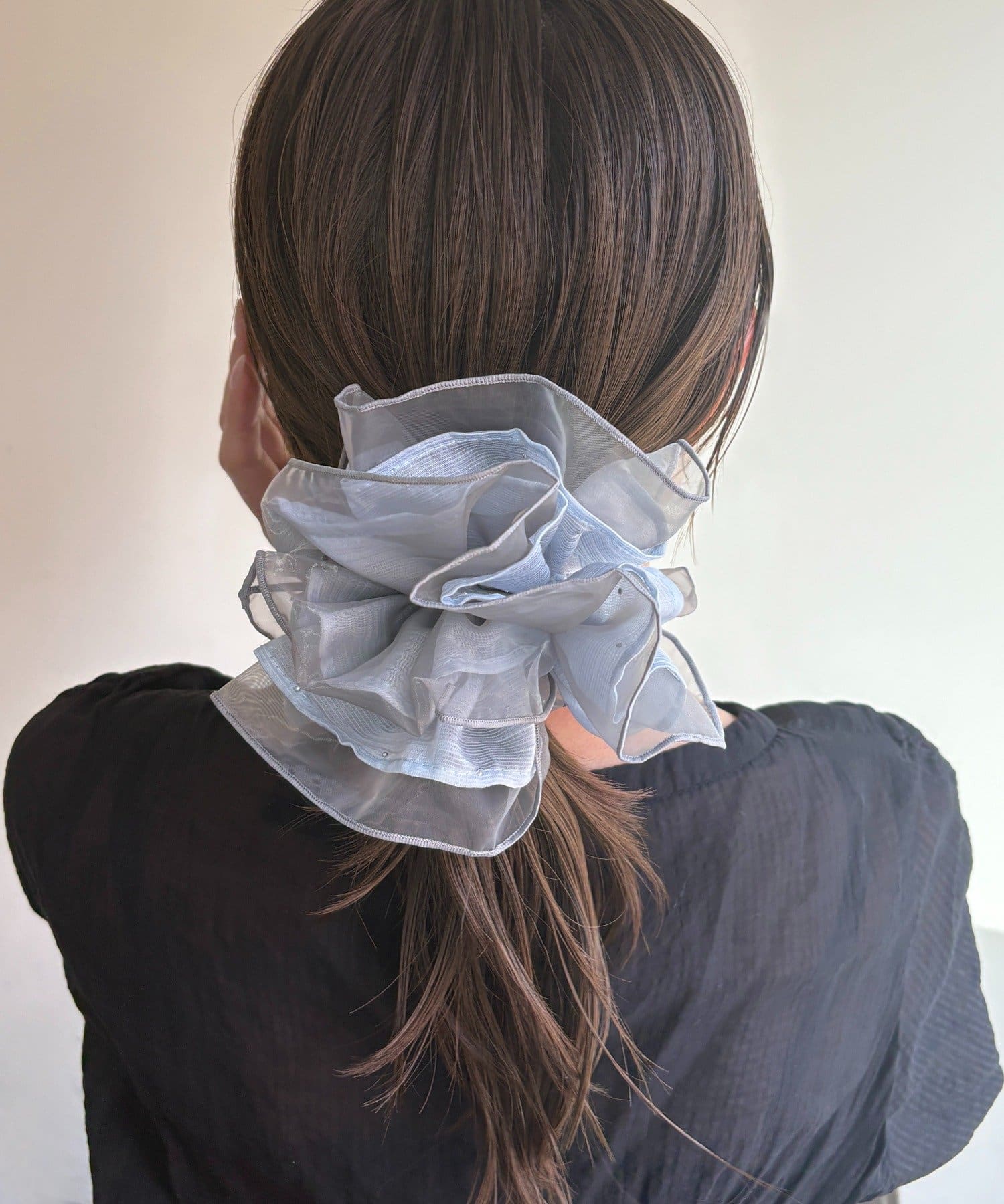 Lattice(ラティス) ストーン付きビッグシュシュ