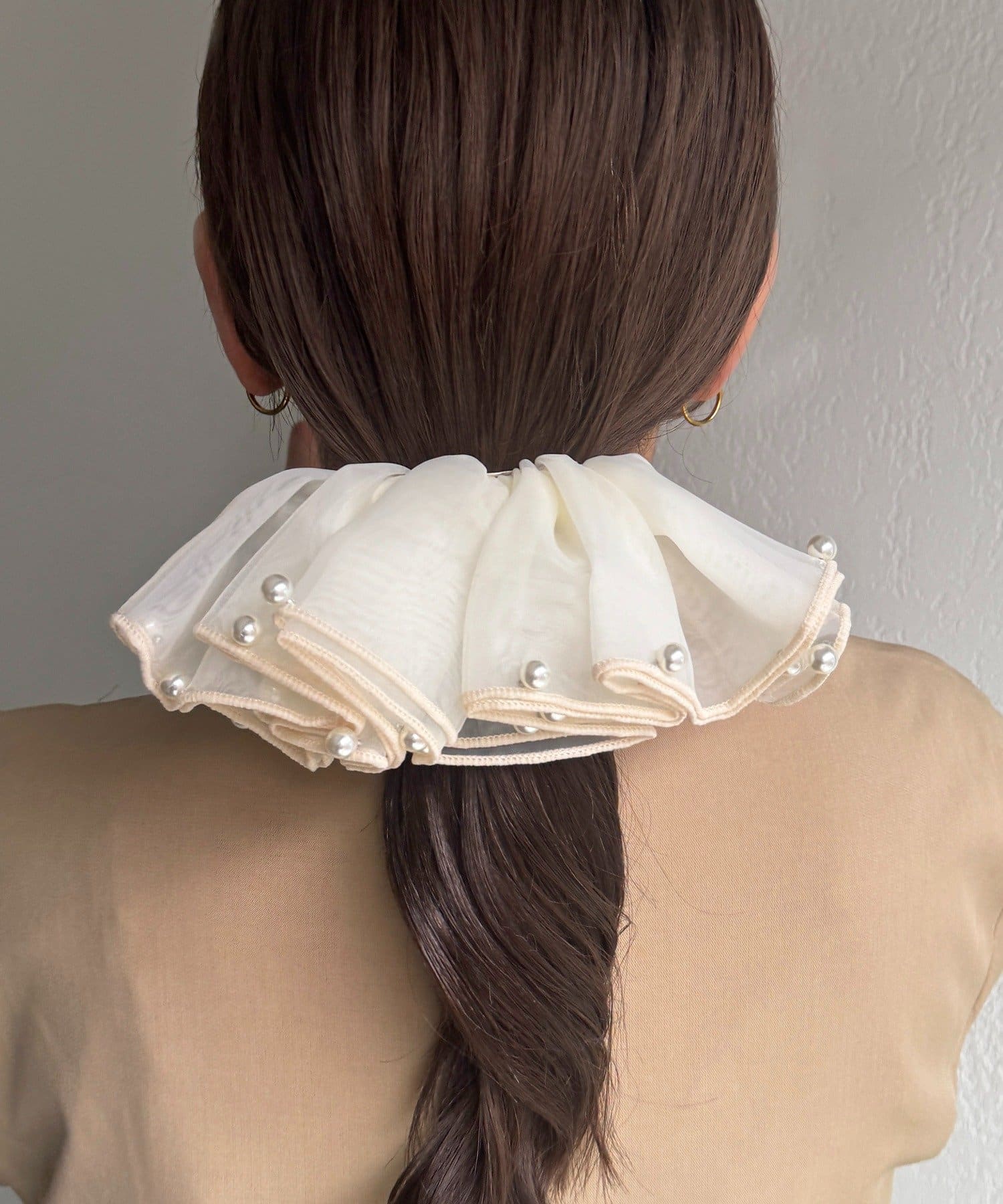 Lattice(ラティス) パール付きシアーバレッタ