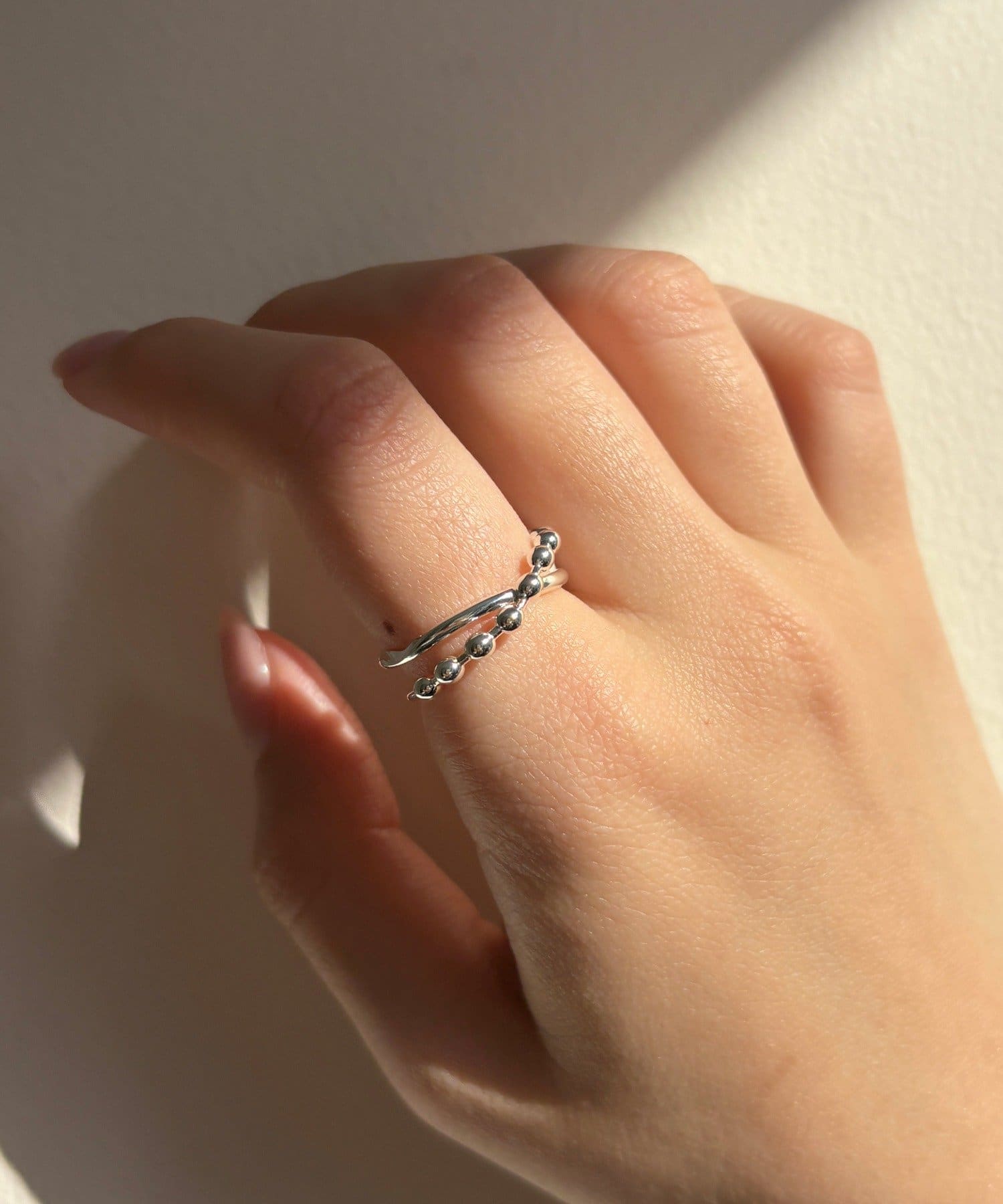 Lattice(ラティス) ボールチェーンクロスリング