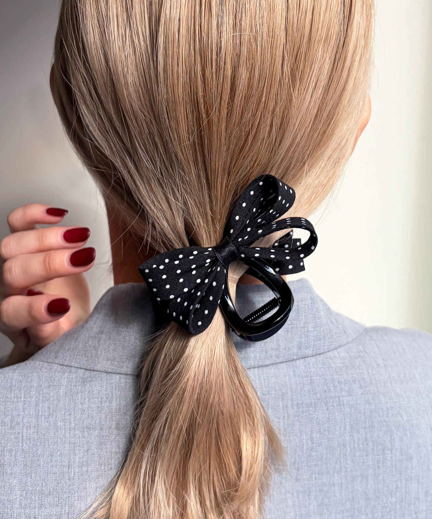 Lattice(ラティス) ドットリボンクリップ