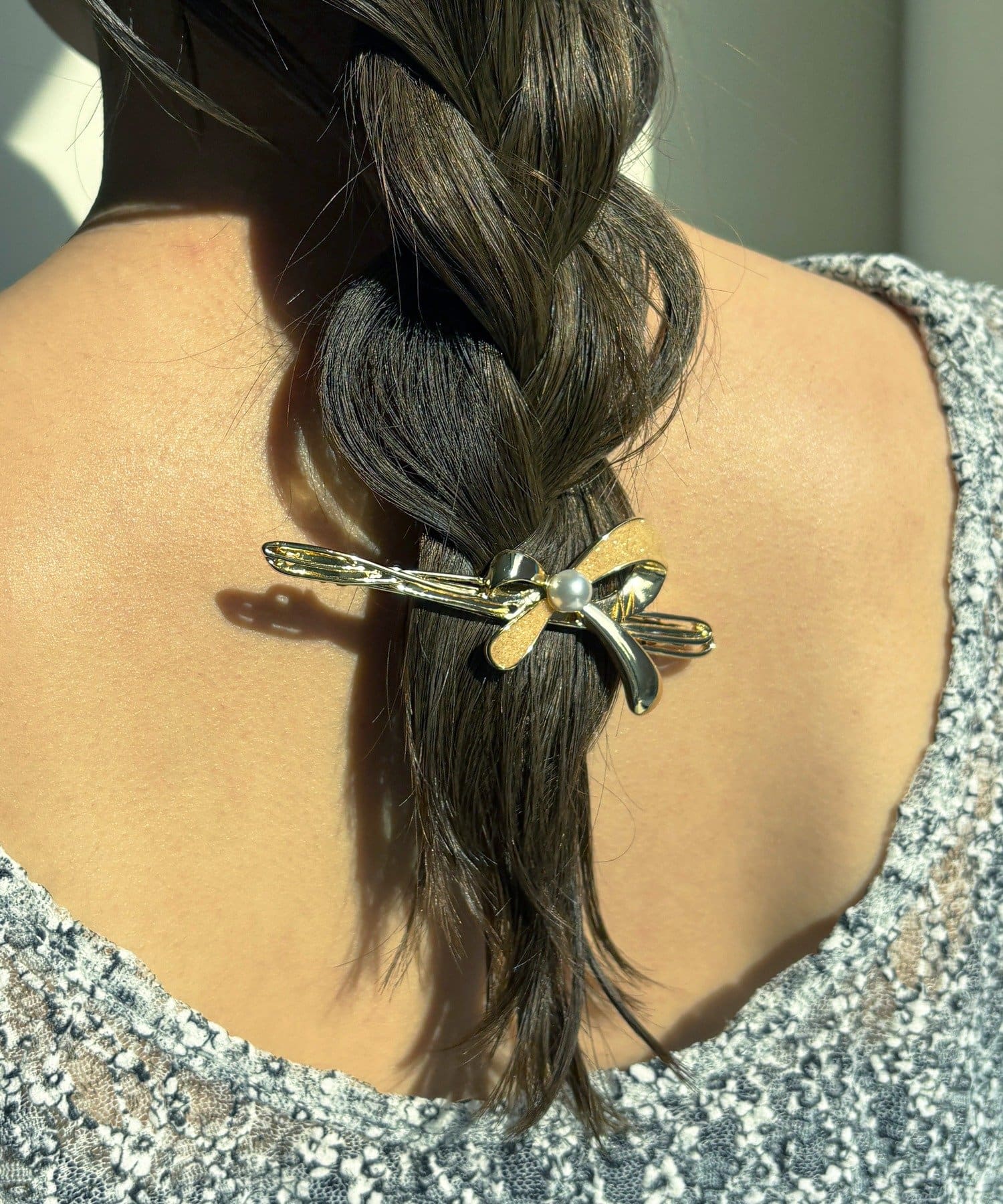 Lattice(ラティス) リボンモチーフバレッタ