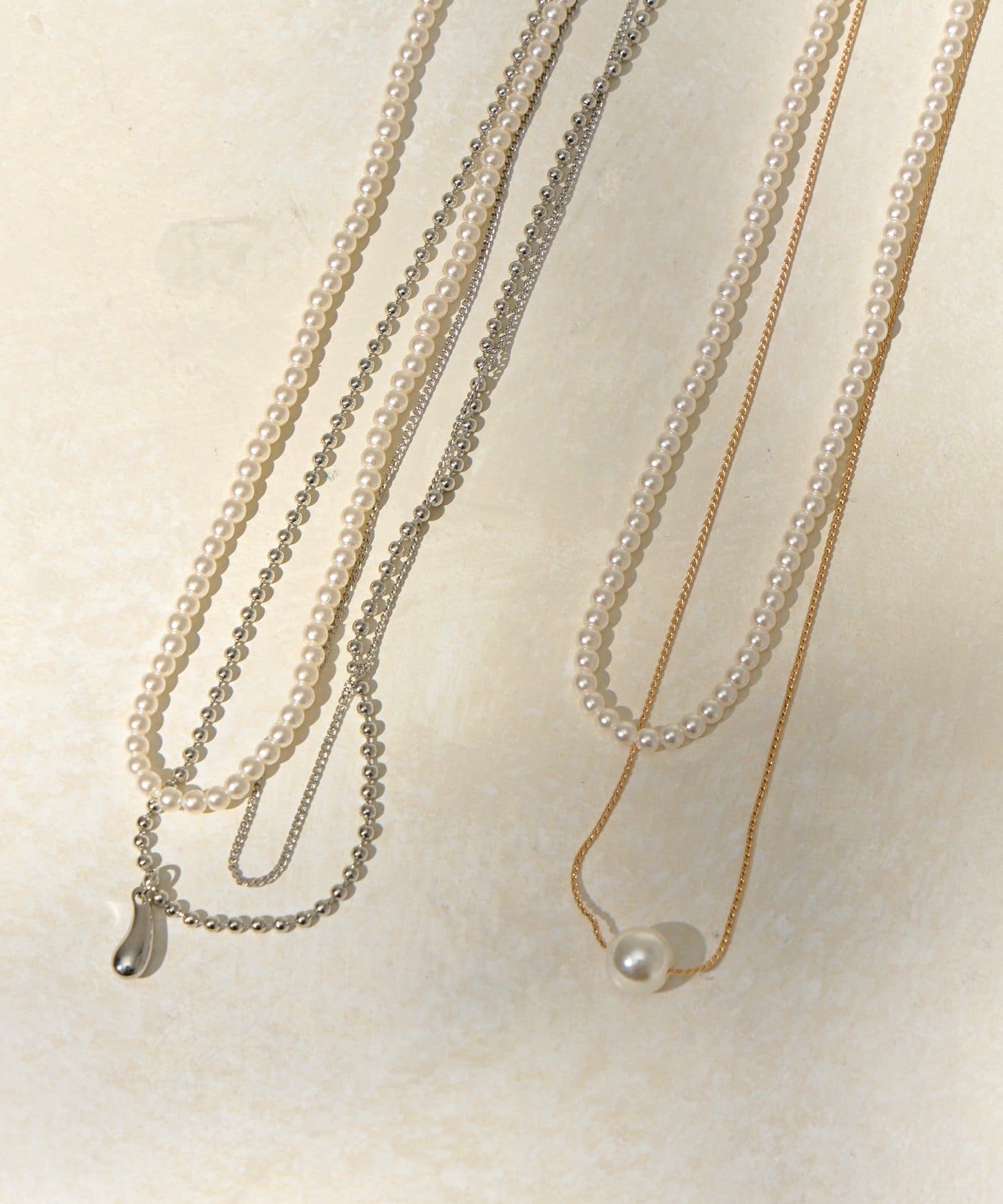 Lattice(ラティス) パールネックレスセット(2P)