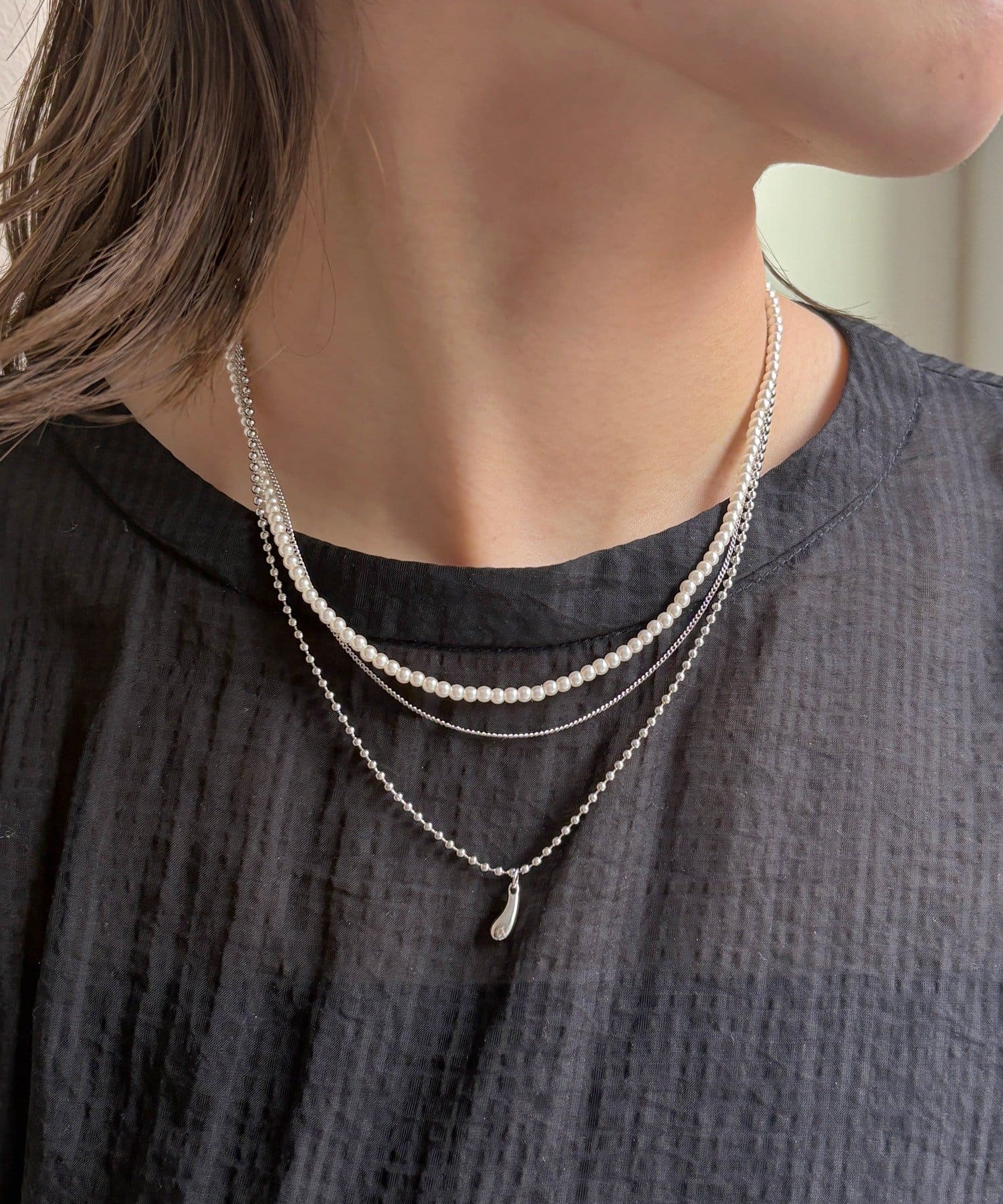 Lattice(ラティス) パールネックレスセット(2P)