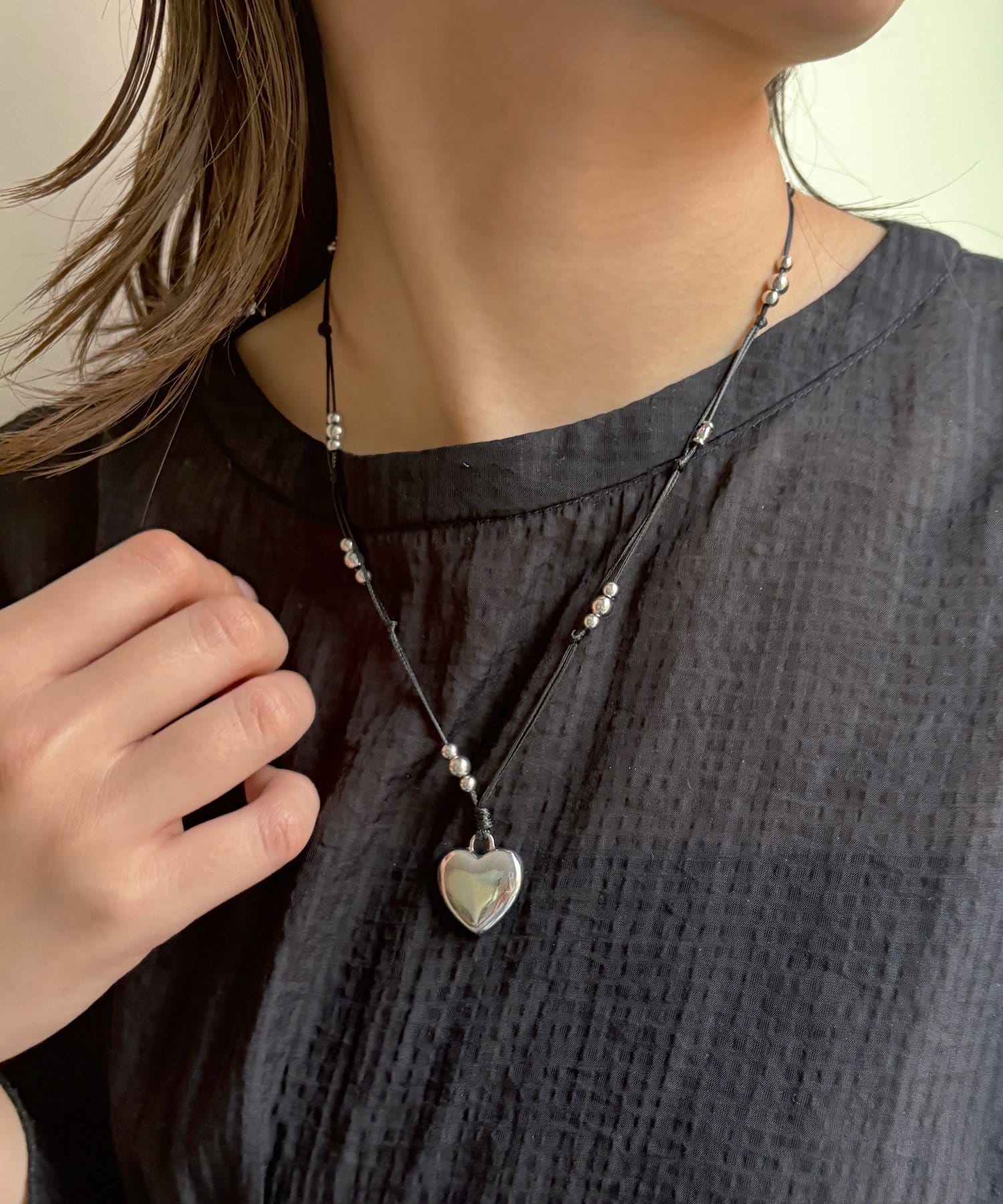 Lattice(ラティス) ハートコードネックレス