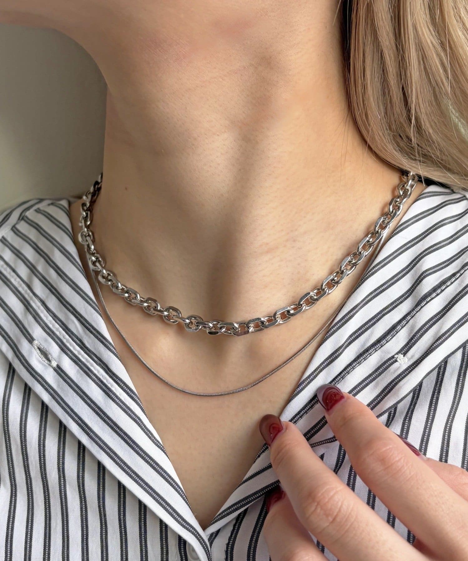 Lattice(ラティス) チェーンネックレスセット(2P)