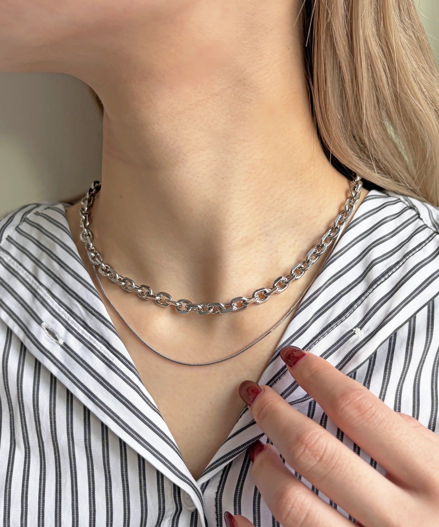 Lattice(ラティス) チェーンネックレスセット(2P)