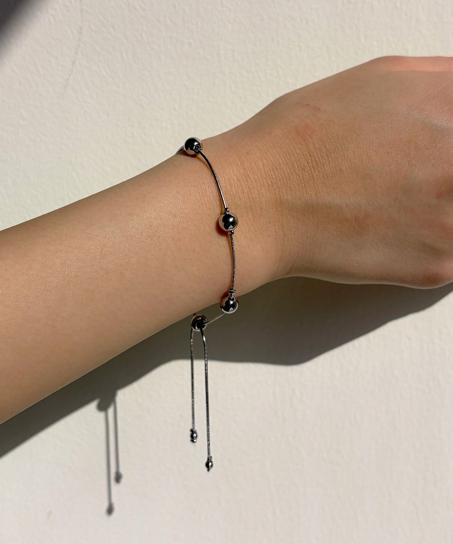 Lattice(ラティス) ＜ステンレス＞ボールスライドブレスレット