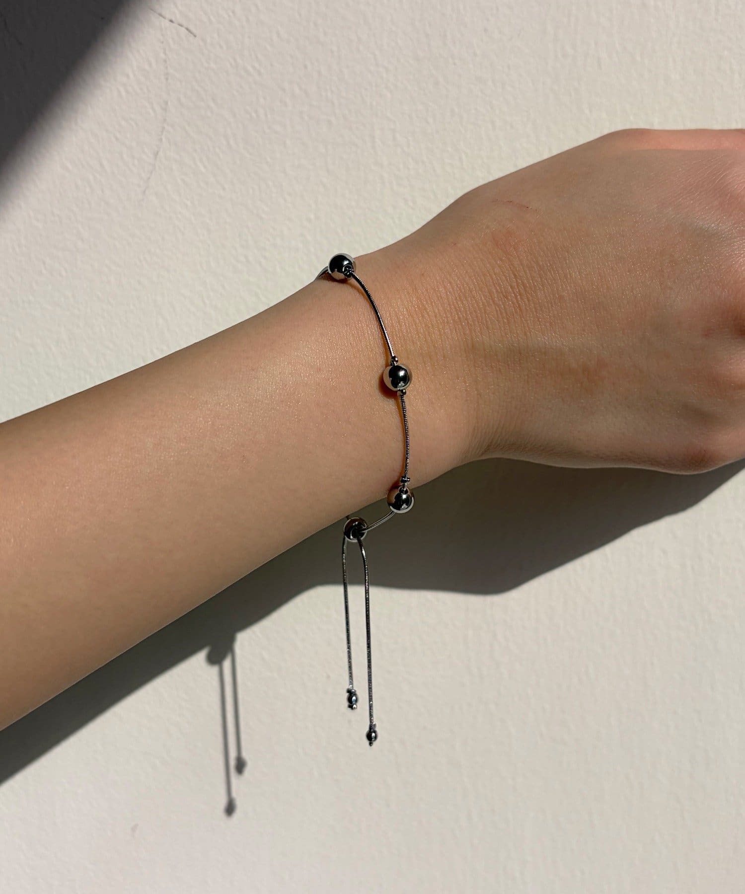 Lattice(ラティス) ＜ステンレス＞ボールスライドブレスレット