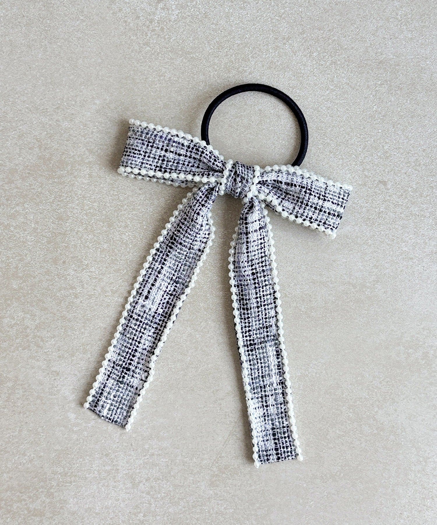 3COINS(スリーコインズ) キッズツイードリボンポニー