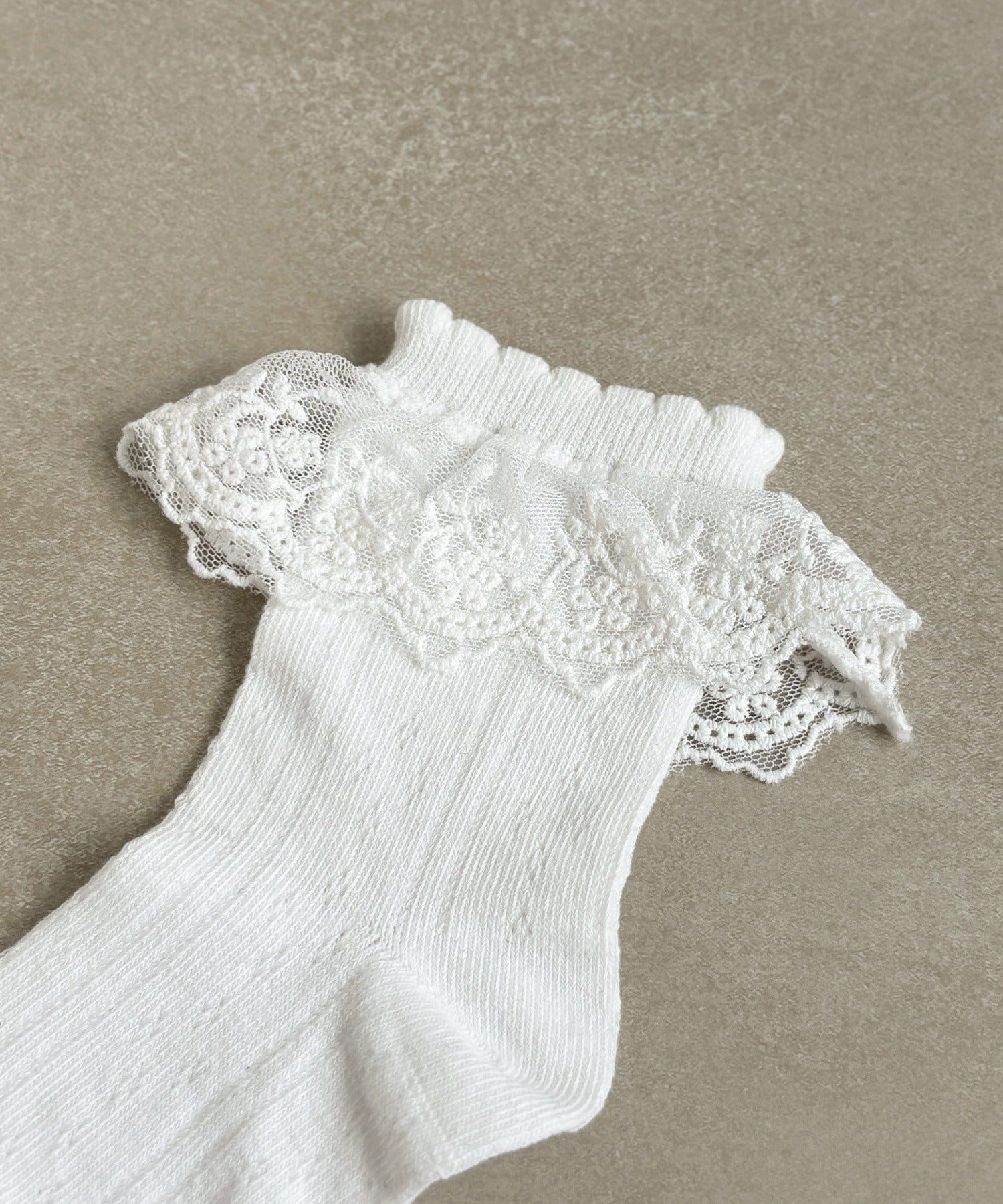 3COINS(スリーコインズ) キッズレースソックス