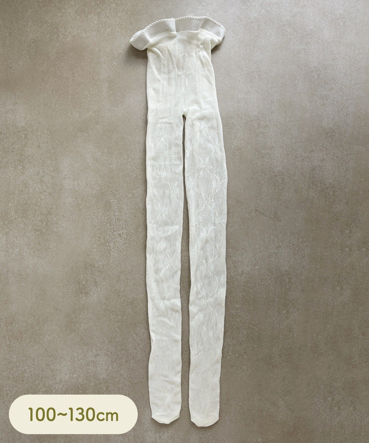 3COINS(スリーコインズ) キッズリボンレースタイツ