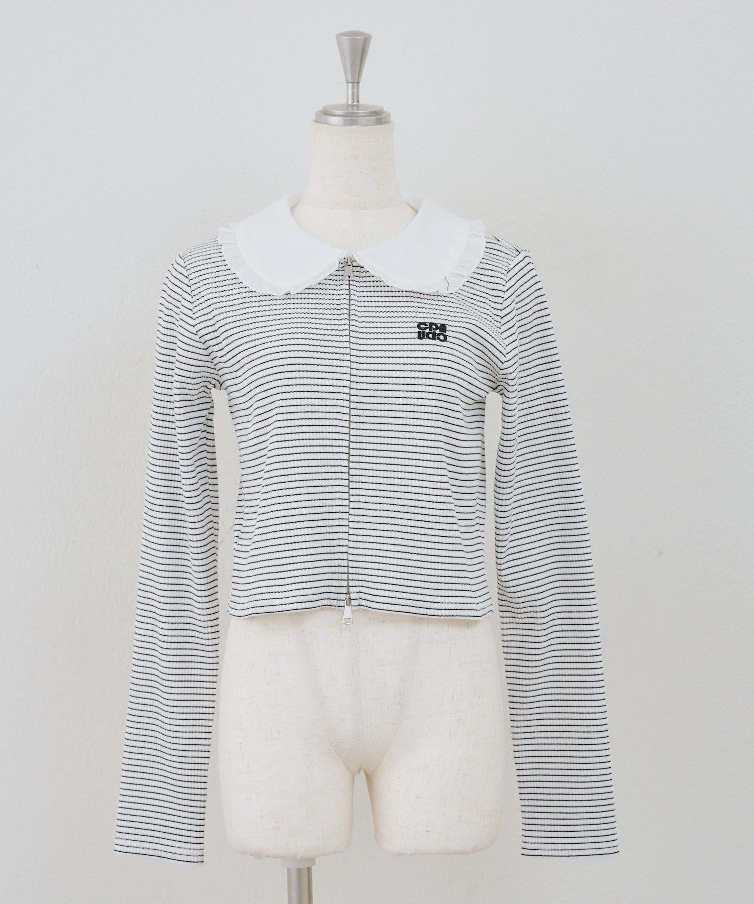 NICE CLAUP / OLIVE des OLIVE OUTLET(ナイスクラップ  / オリーブ デ オリーブ アウトレット) 【continuer】フリル衿ドッキングWZIP