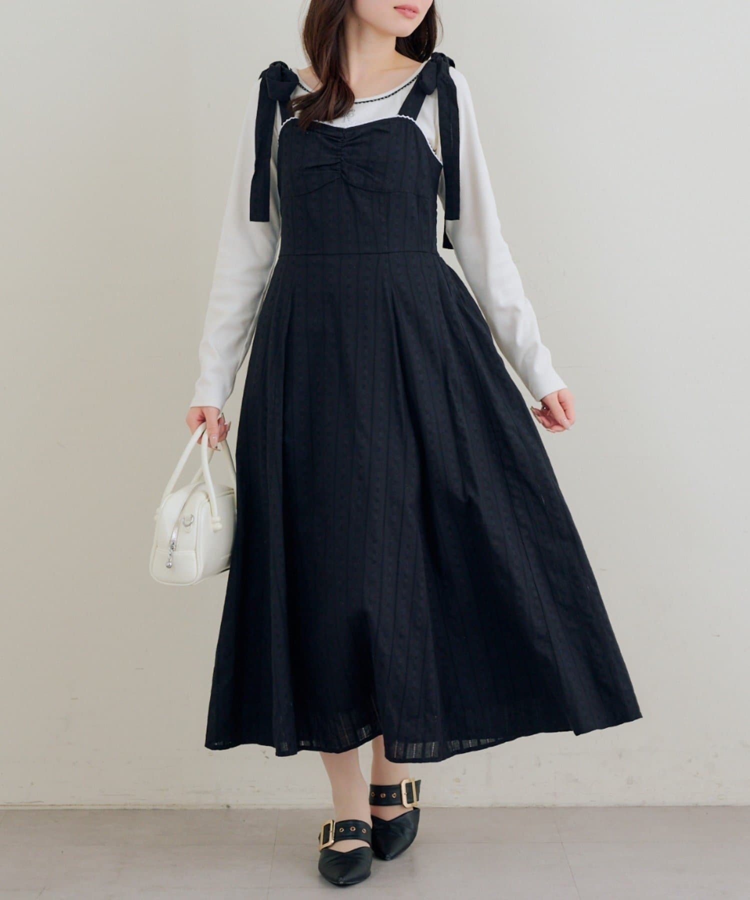 RMAF】肩リボンキャミワンピ | NICE CLAUP / OLIVE des OLIVE OUTLET