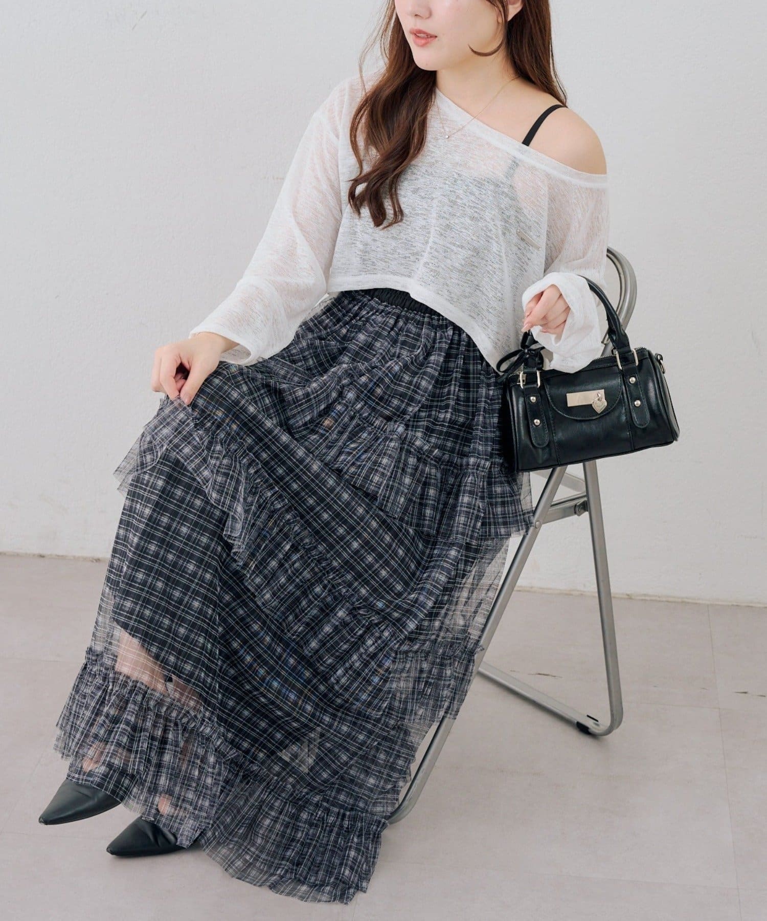 NICE CLAUP / OLIVE des OLIVE OUTLET(ナイスクラップ  / オリーブ デ オリーブ アウトレット) 【continuer】大人の女性を魅了する、ふんわりシチュールキャミワンピ