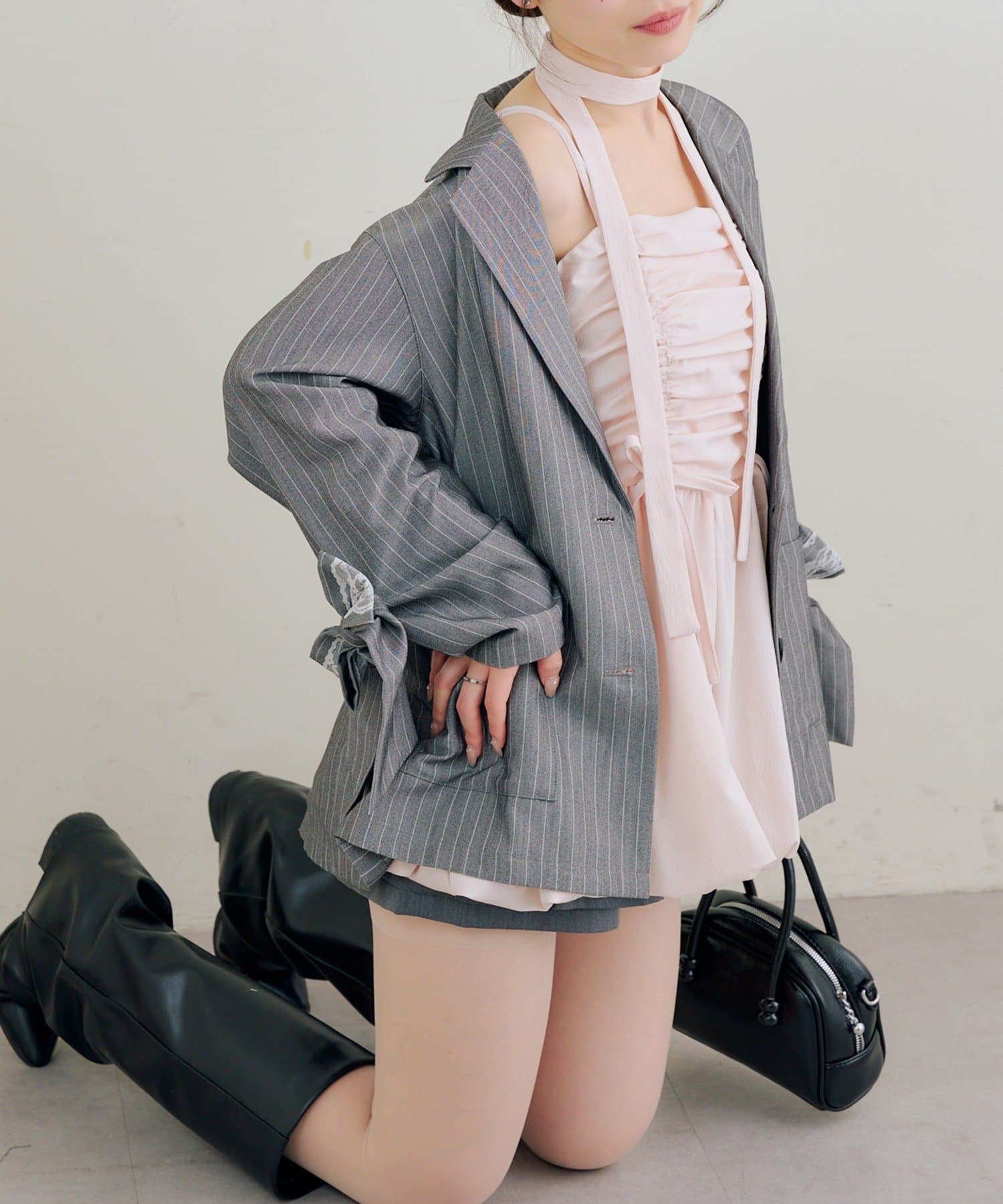 Remind me and forever(リマインドミーアンドフォーエバー) アソート柄バルーンキャミチュニック