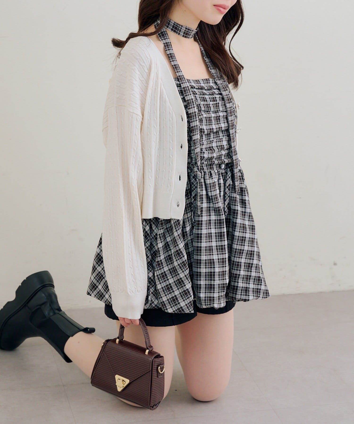 Remind me and forever(リマインドミーアンドフォーエバー) アソート柄バルーンキャミチュニック