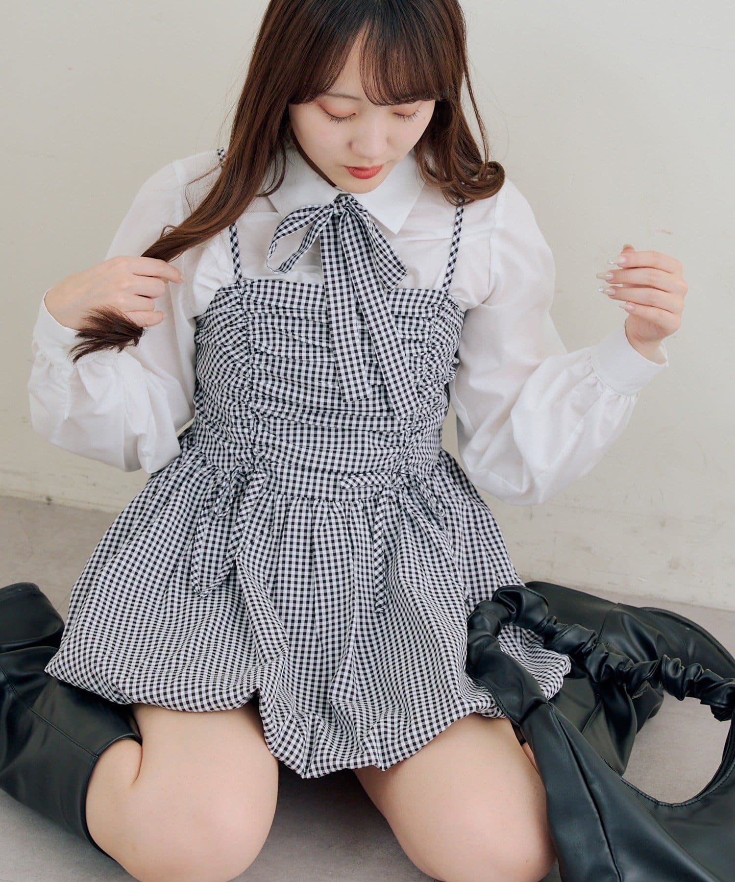 Remind me and forever(リマインドミーアンドフォーエバー) アソート柄バルーンキャミチュニック