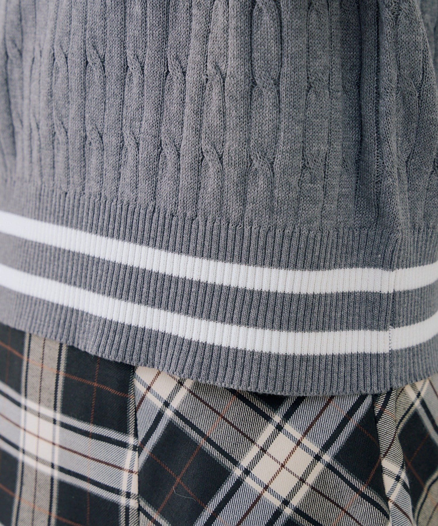 Remind me and forever(リマインドミーアンドフォーエバー) スキッパー布帛ポロニット