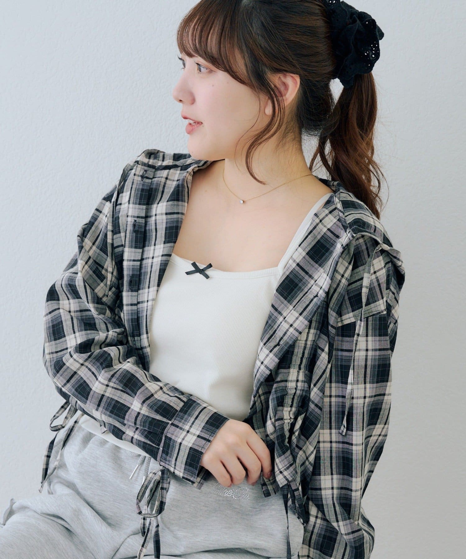 Remind me and forever(リマインドミーアンドフォーエバー) ラインストーンロゴキャップ付キャミ