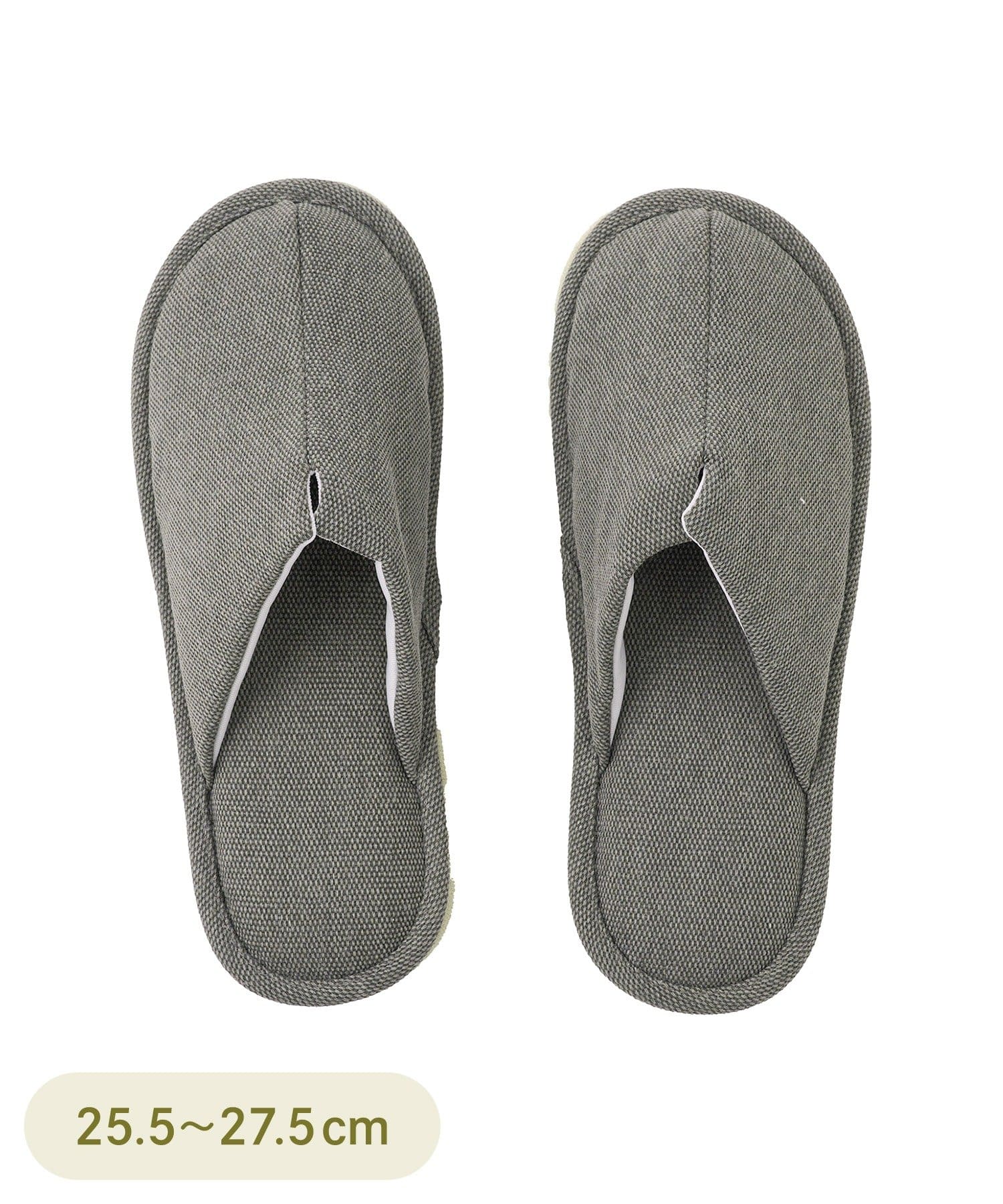 3COINS(スリーコインズ) 低反発スリッパ：L