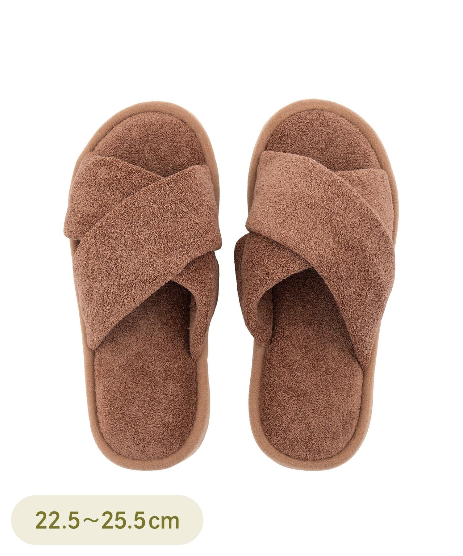 3COINS(スリーコインズ) パイルクロススリッパ