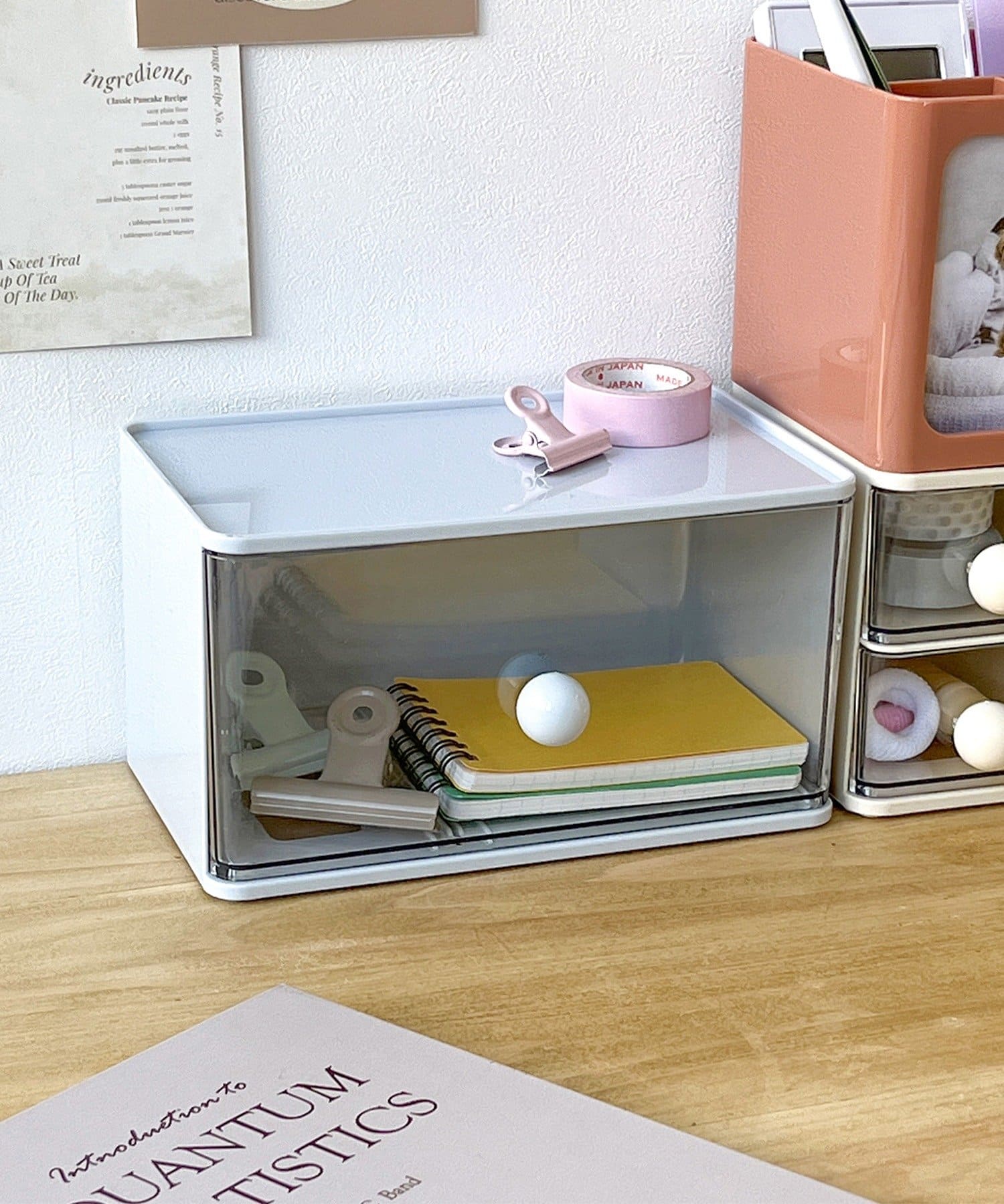 3COINS(スリーコインズ) スタッキングベース小物入れ1P