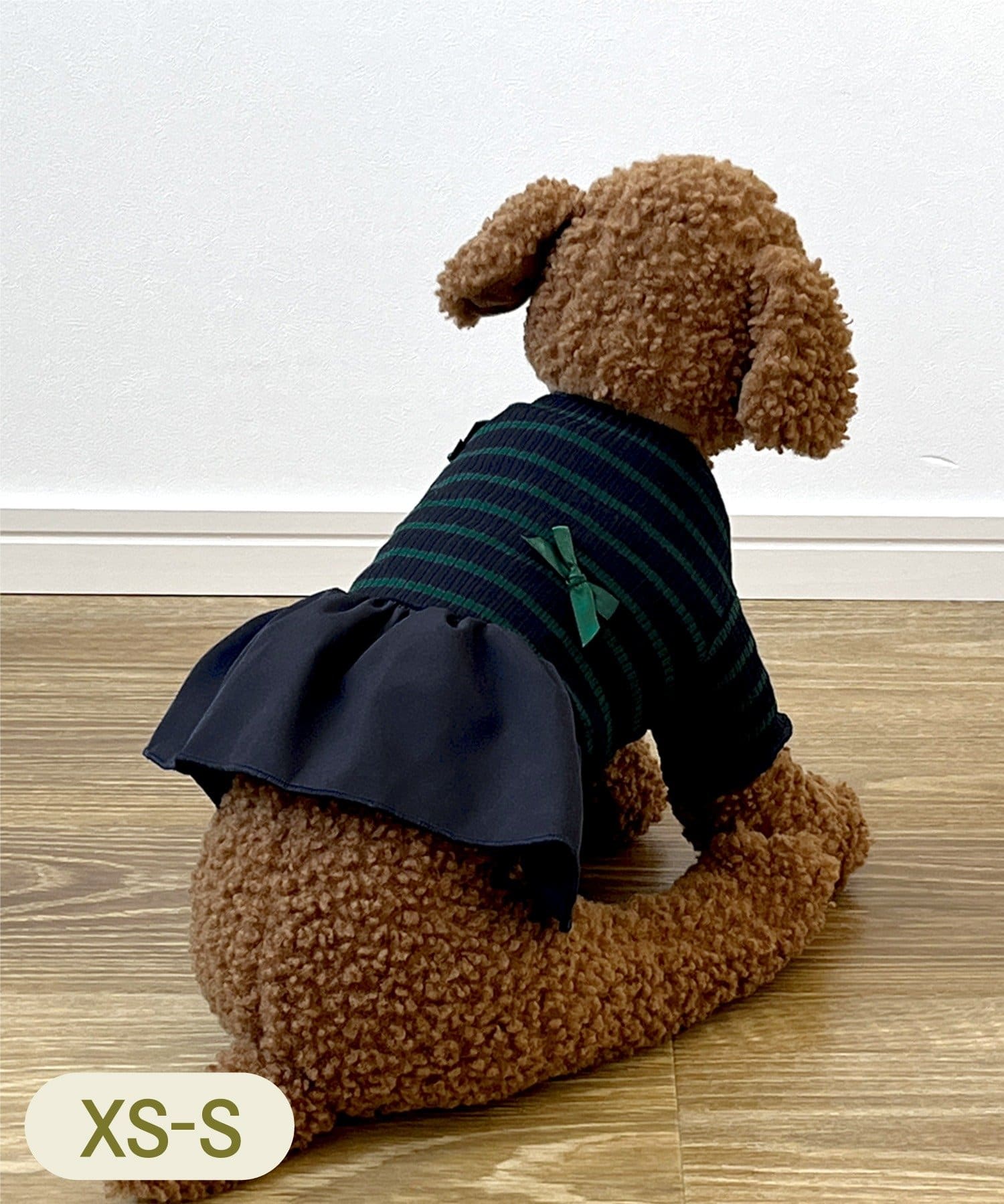 3COINS(スリーコインズ) リボンワンピース：XS～S