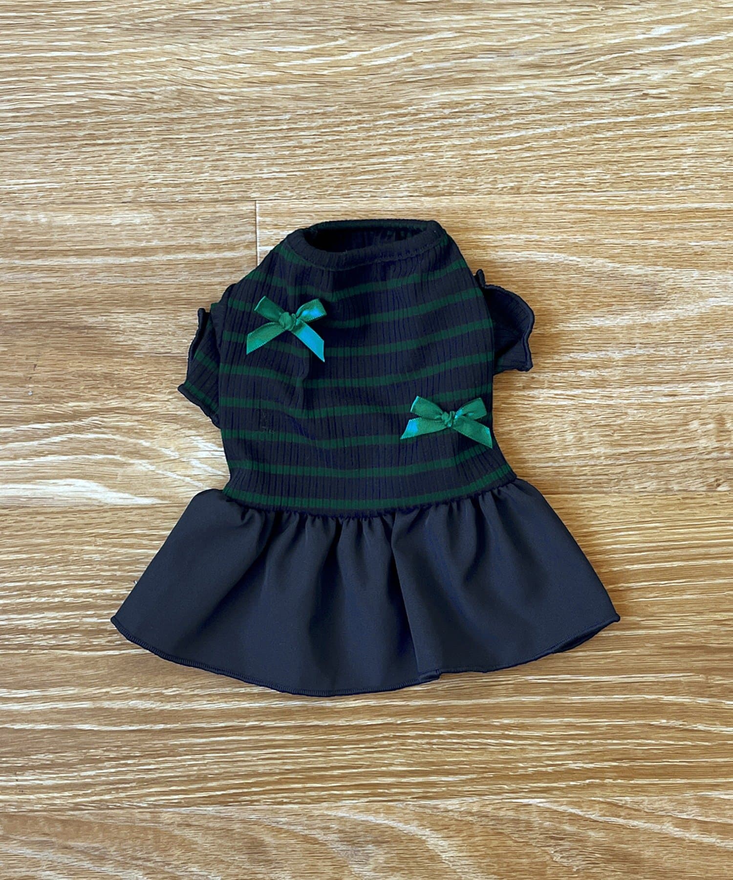 3COINS(スリーコインズ) リボンワンピース：XS～S