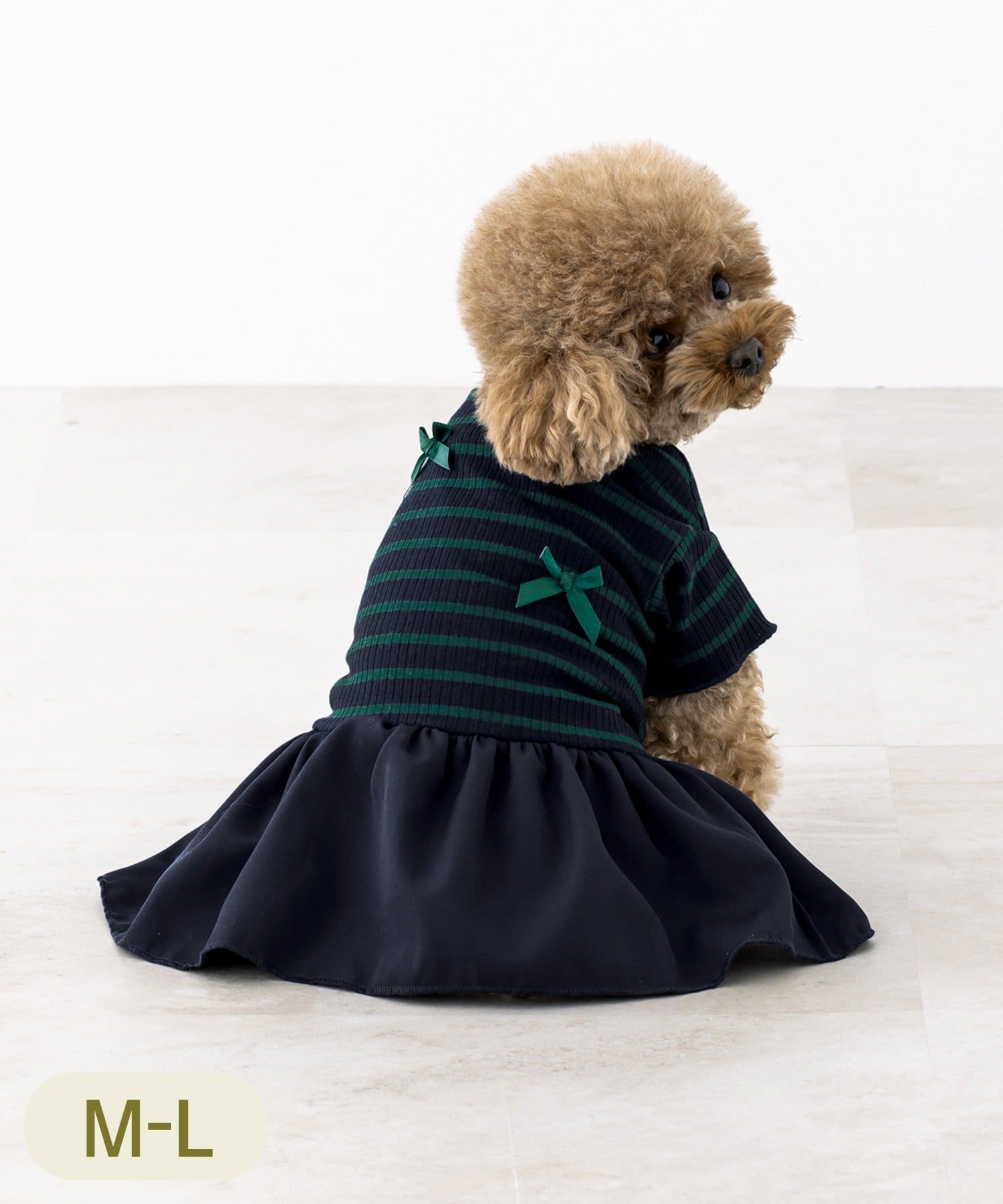 3COINS(スリーコインズ) リボンワンピース：M～L