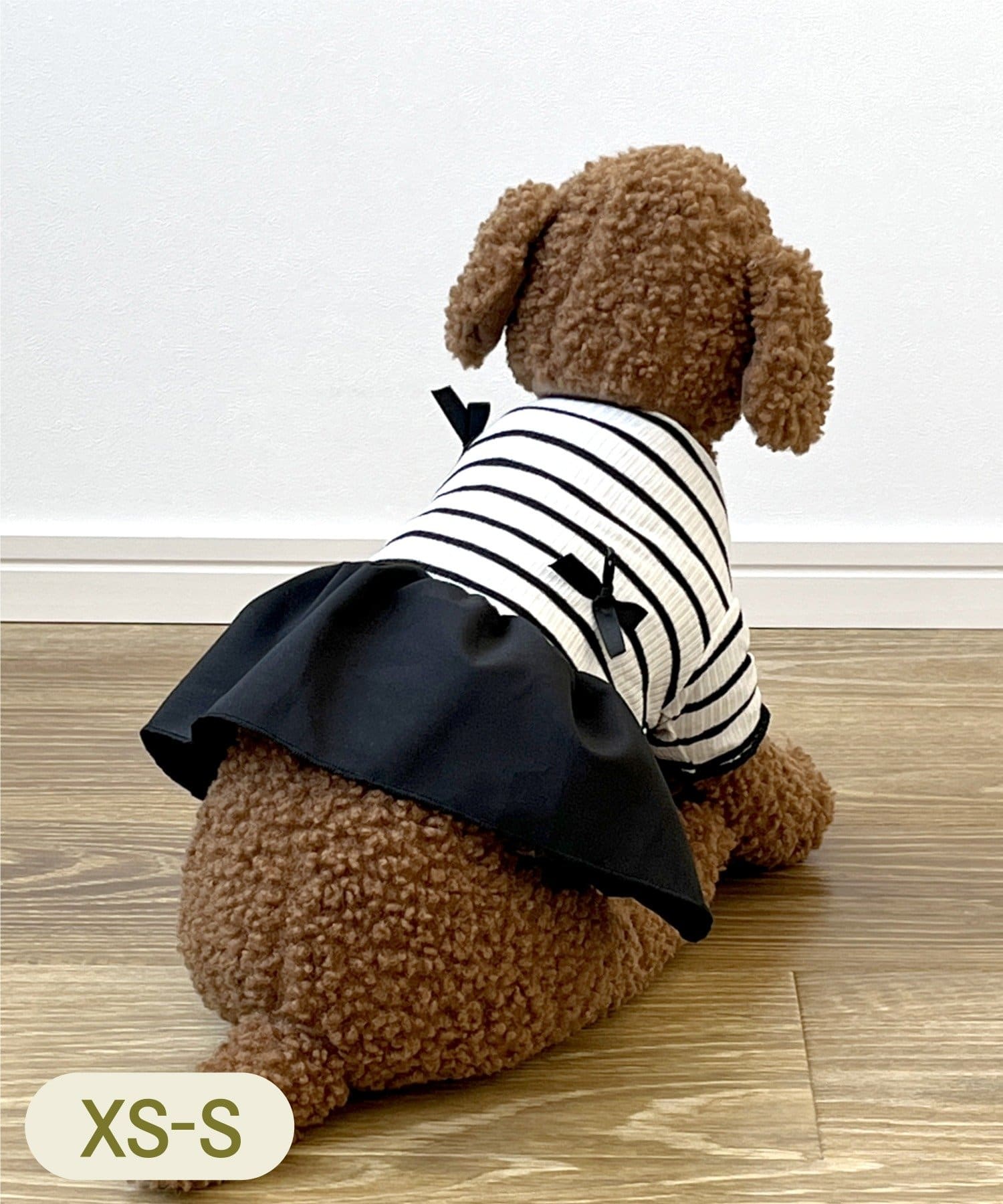 3COINS(スリーコインズ) リボンワンピース： XS～S