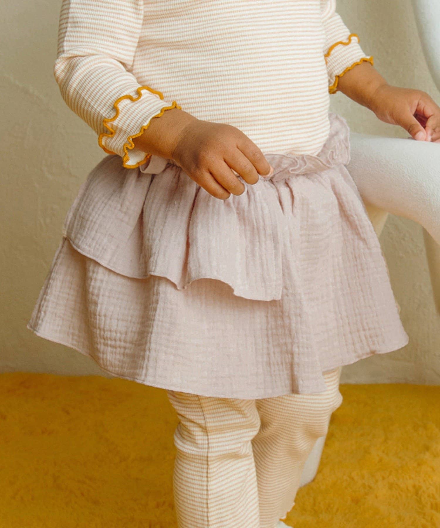 3COINS(スリーコインズ) ガーゼスカート