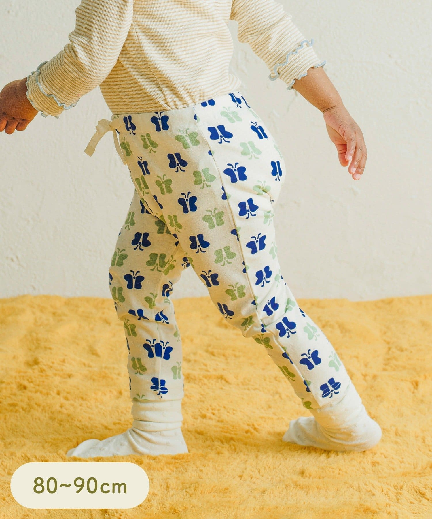 3COINS(スリーコインズ) プリントパンツ：80～90cm