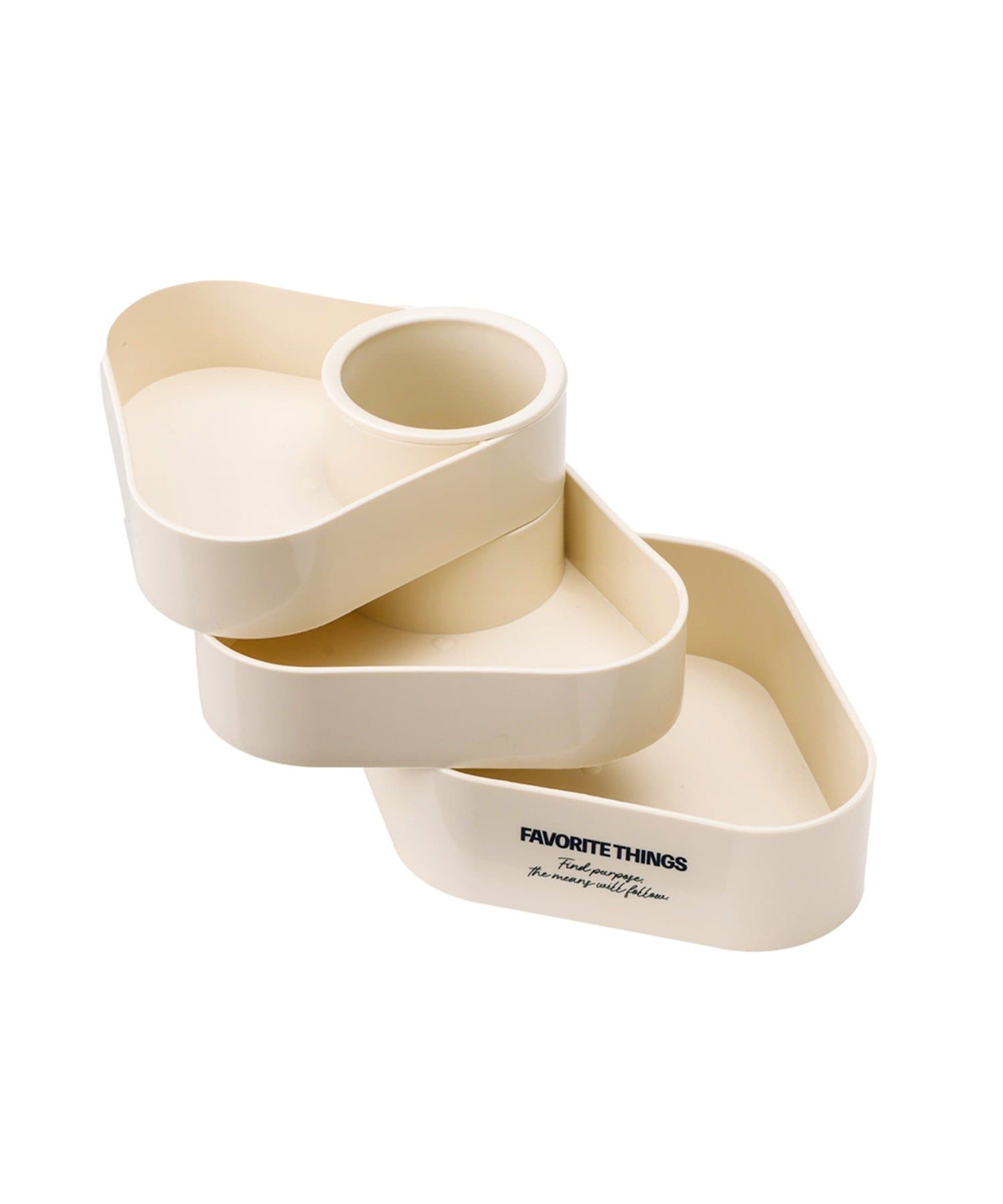 3COINS(スリーコインズ) 小物入れ付きペンスタンド