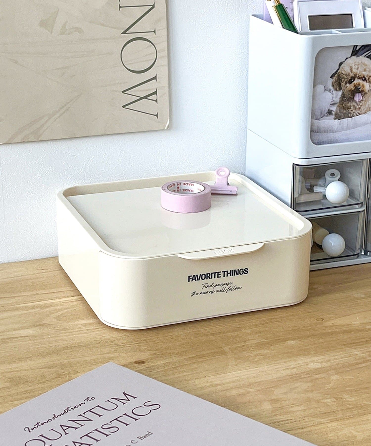 3COINS(スリーコインズ) スタッキングスクエア小物入れ