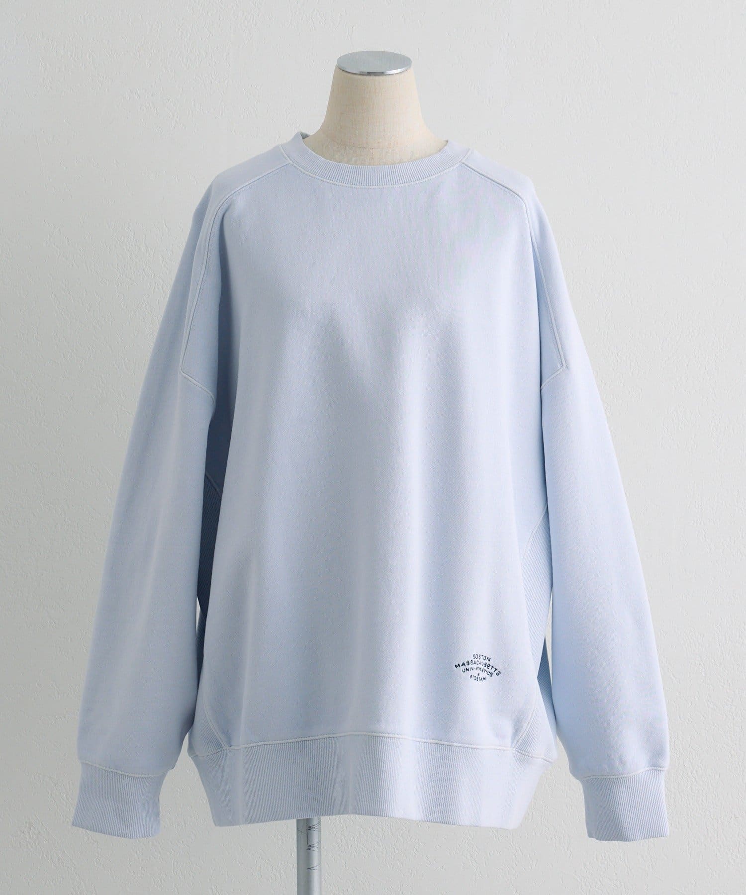 PUAL CE CIN(ピュアルセシン) ロゴ刺繍チュニックスウェット