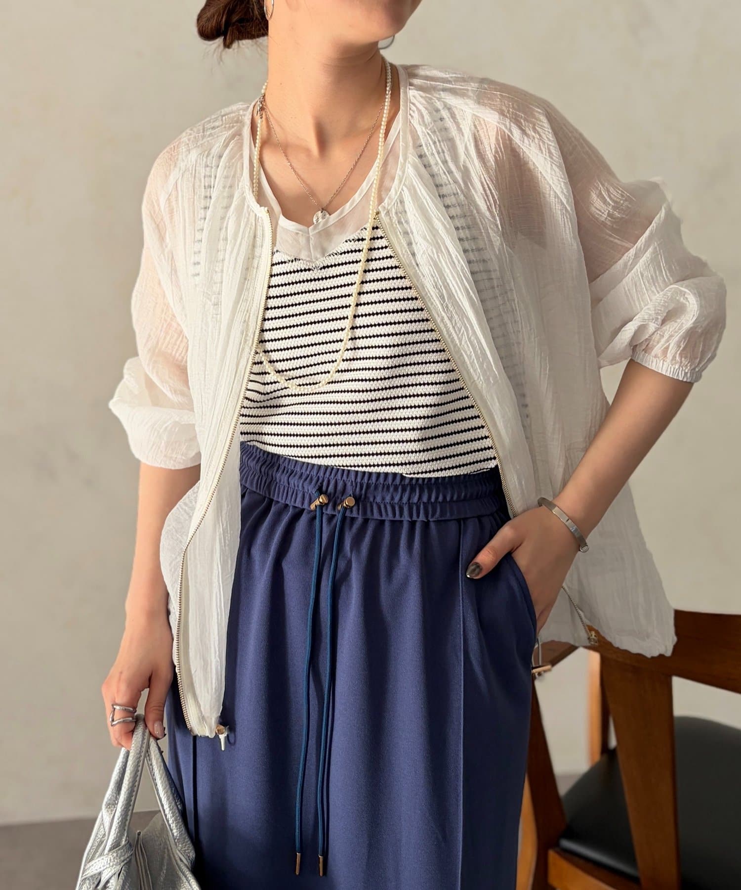 Chez toi(シェトワ) 裾ドロストシアーブルゾン