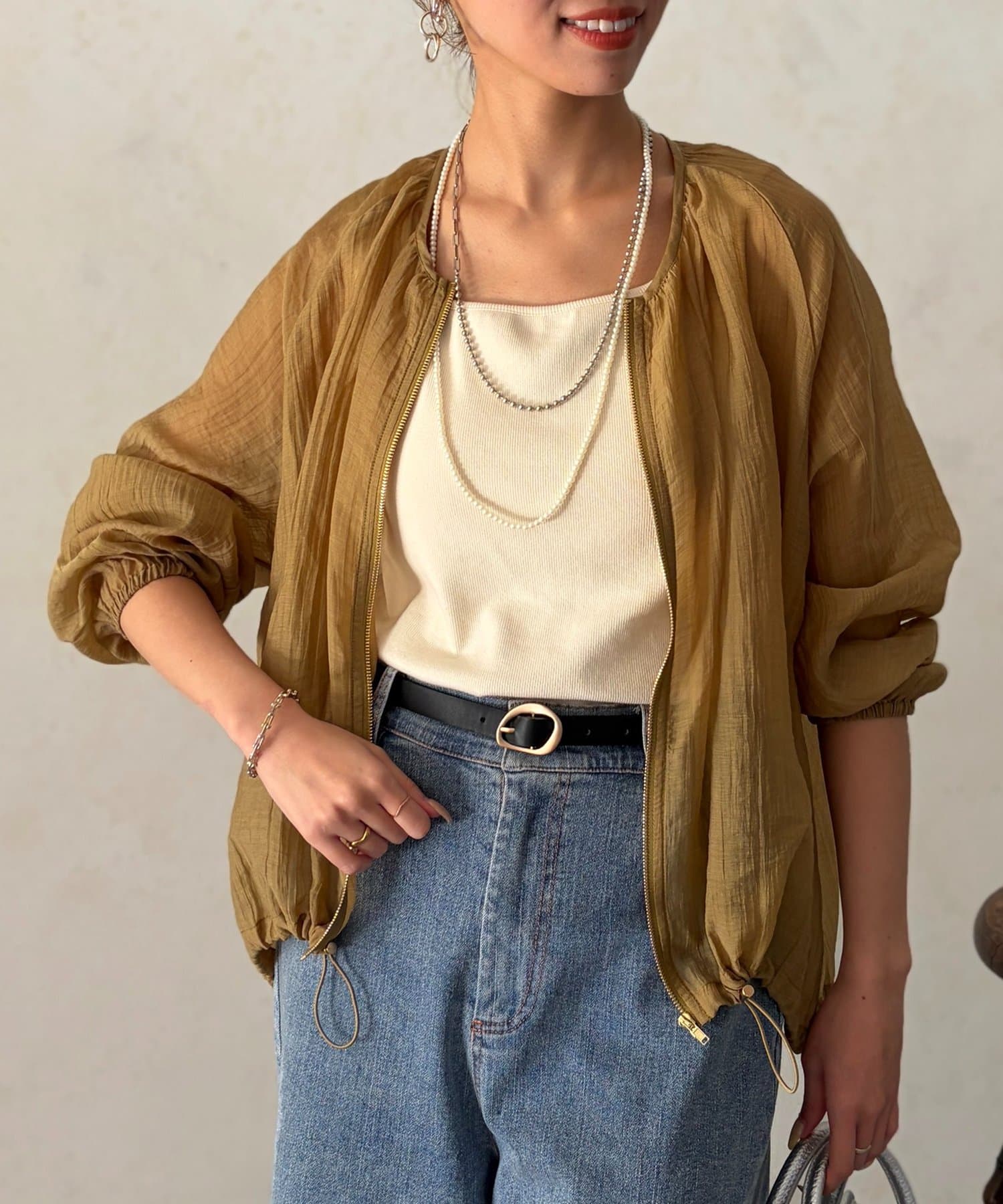 Chez toi(シェトワ) 裾ドロストシアーブルゾン