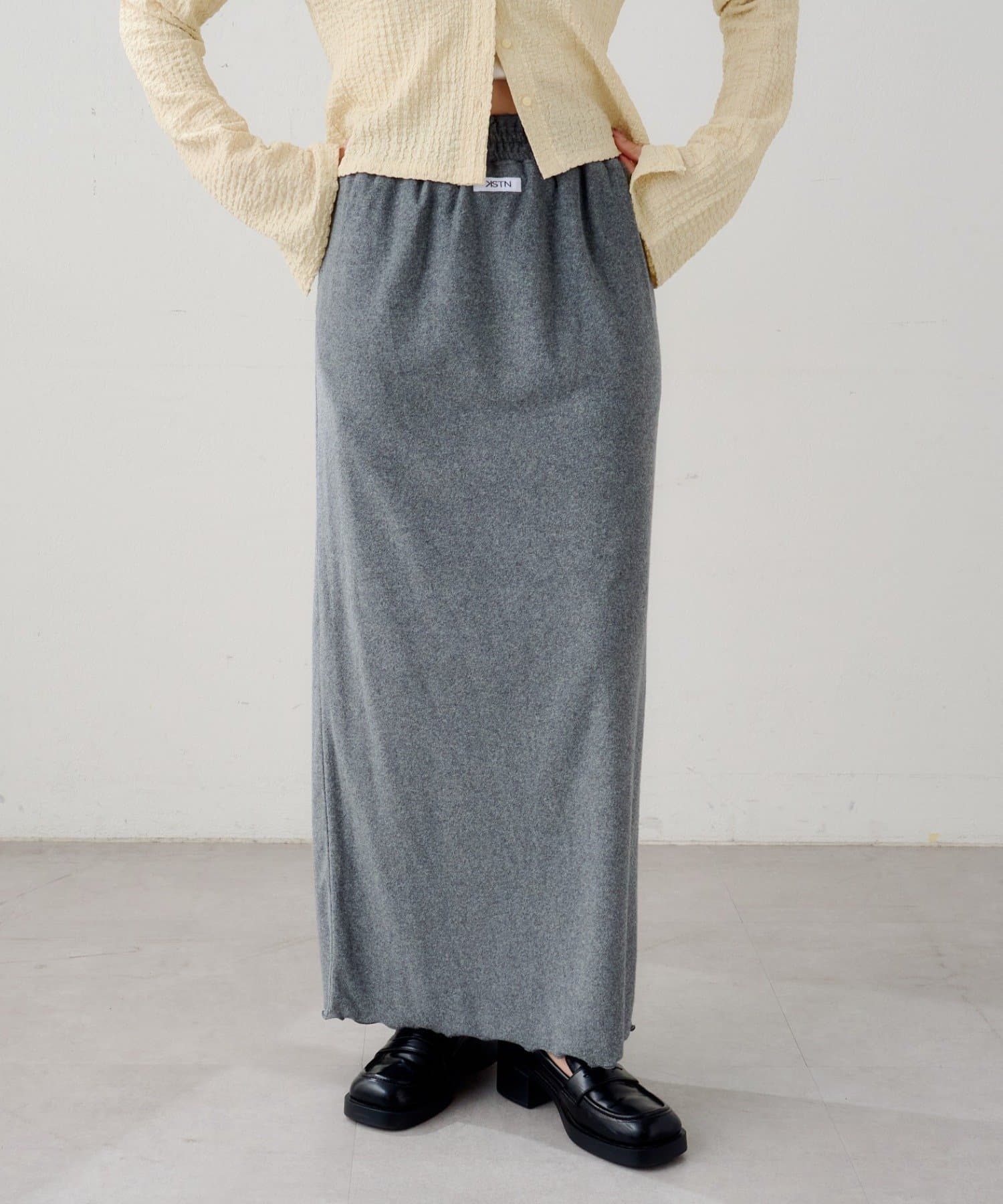 Kastane(カスタネ) 【3.12(木)12:00発売/4色展開】B パイルロングスカート