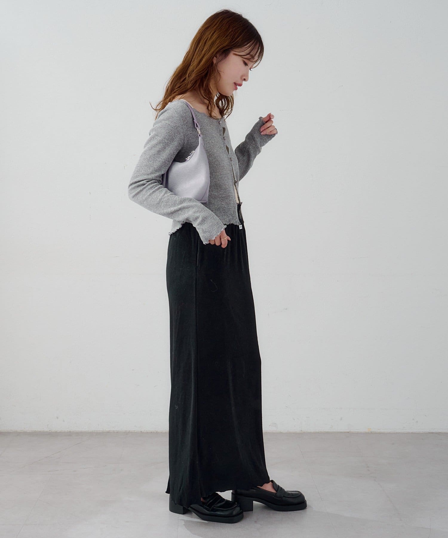 Kastane(カスタネ) 【3.12(木)12:00発売/4色展開】B パイルロングスカート